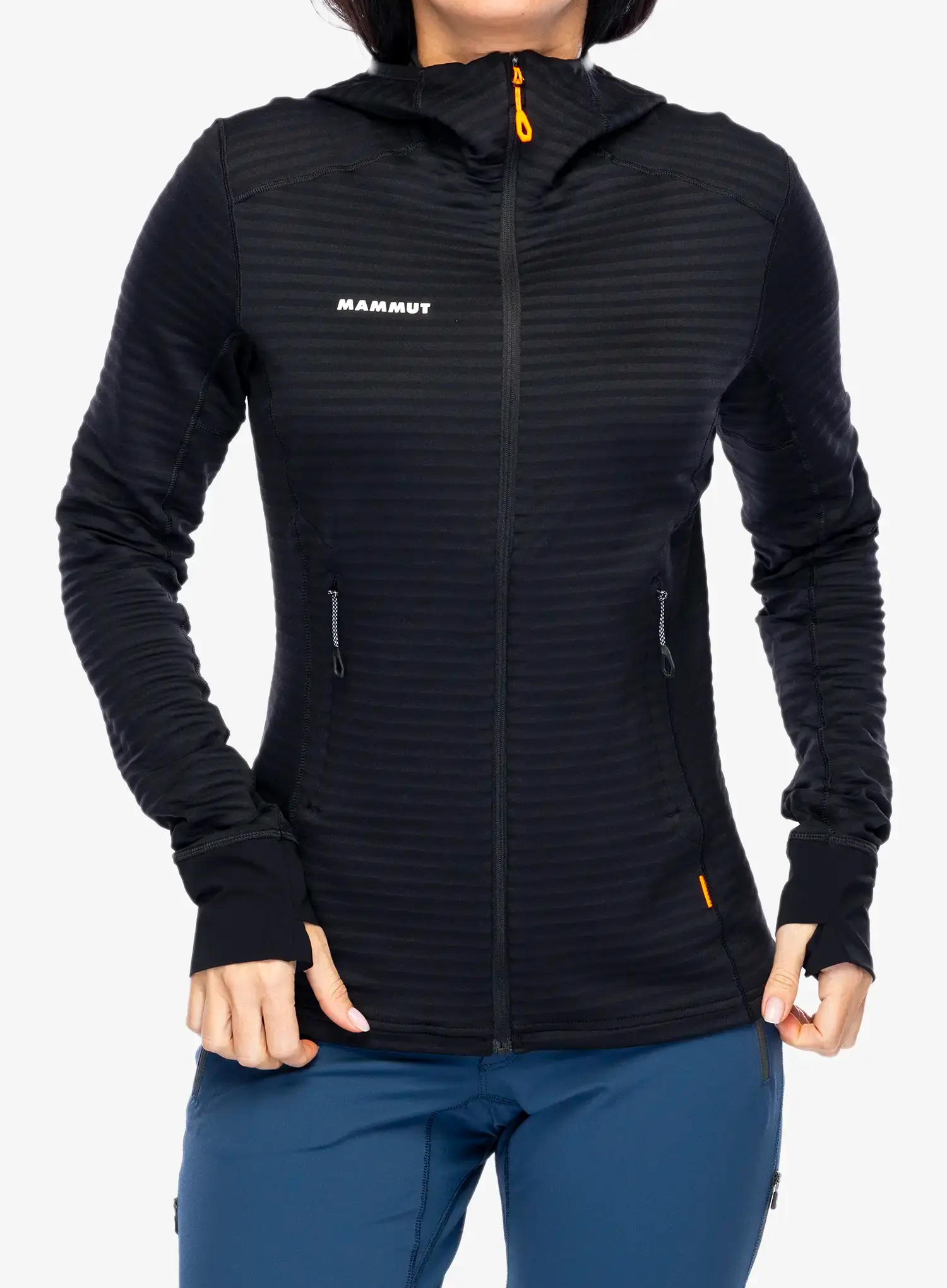 Ženska jopica Mammut Taiss Light ML Hooded Jacket - black