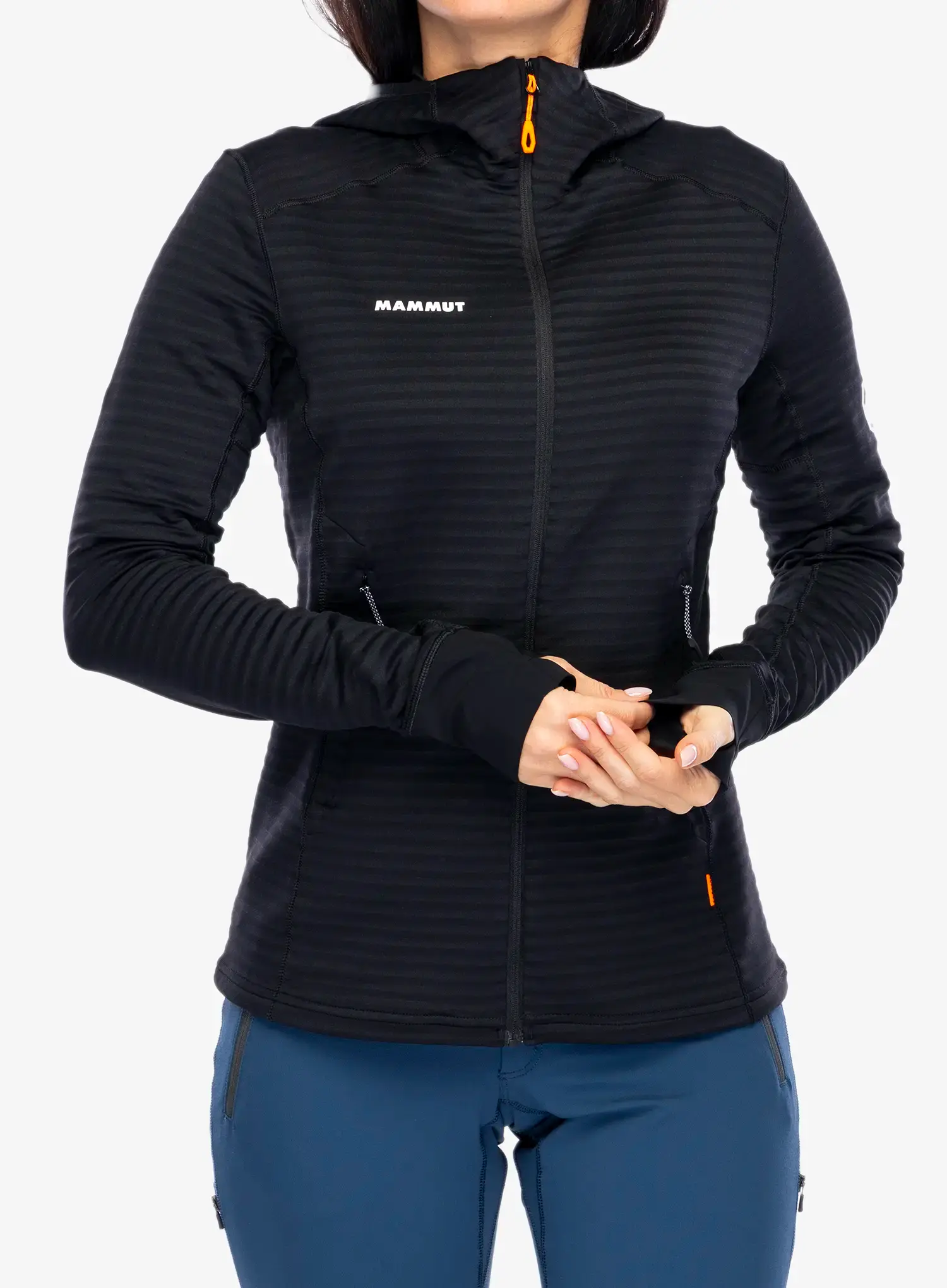 Ženska jopica Mammut Taiss Light ML Hooded Jacket - black