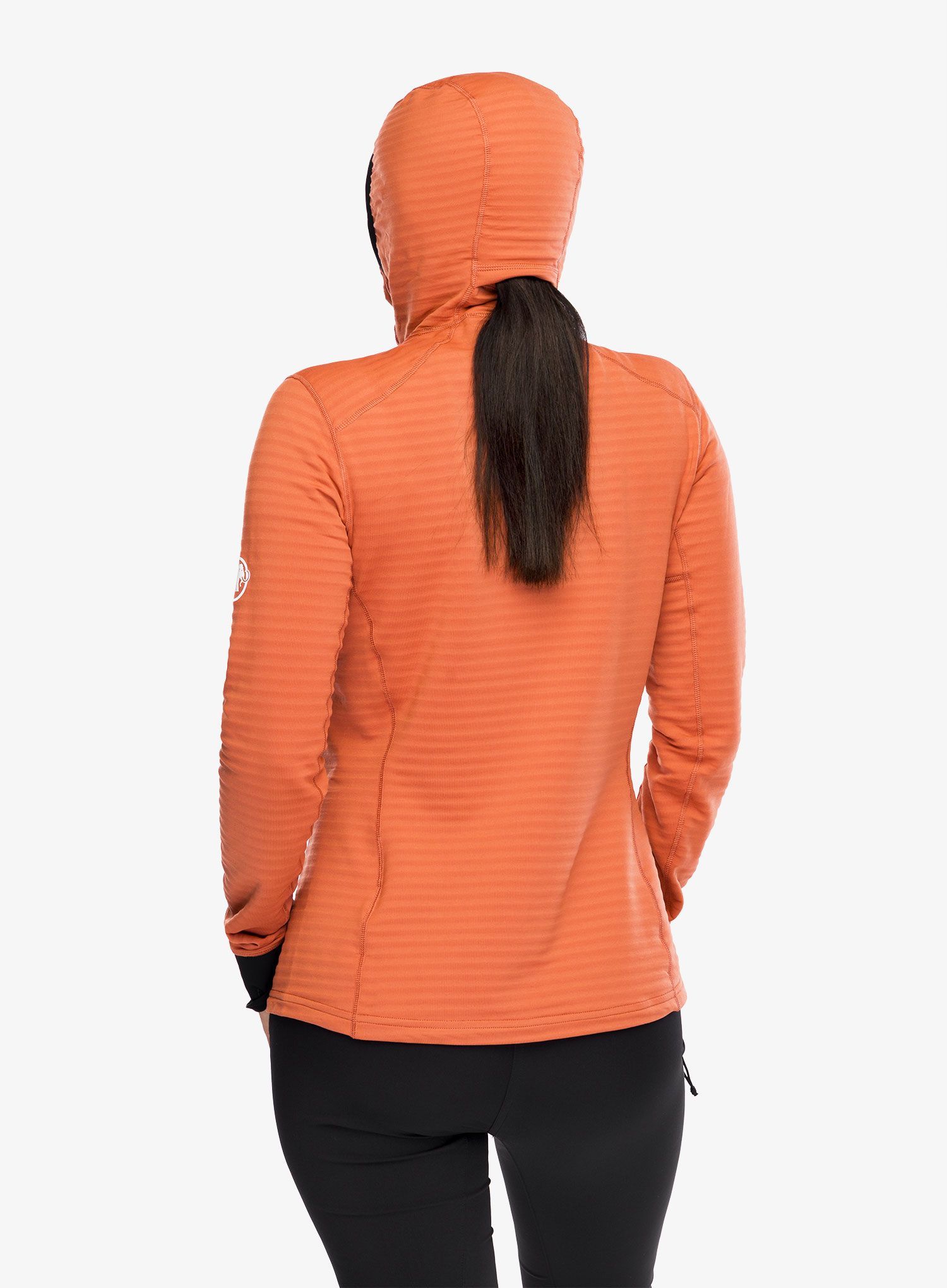 Ženska jopica Mammut Taiss Light ML Hooded Jacket - brick/black