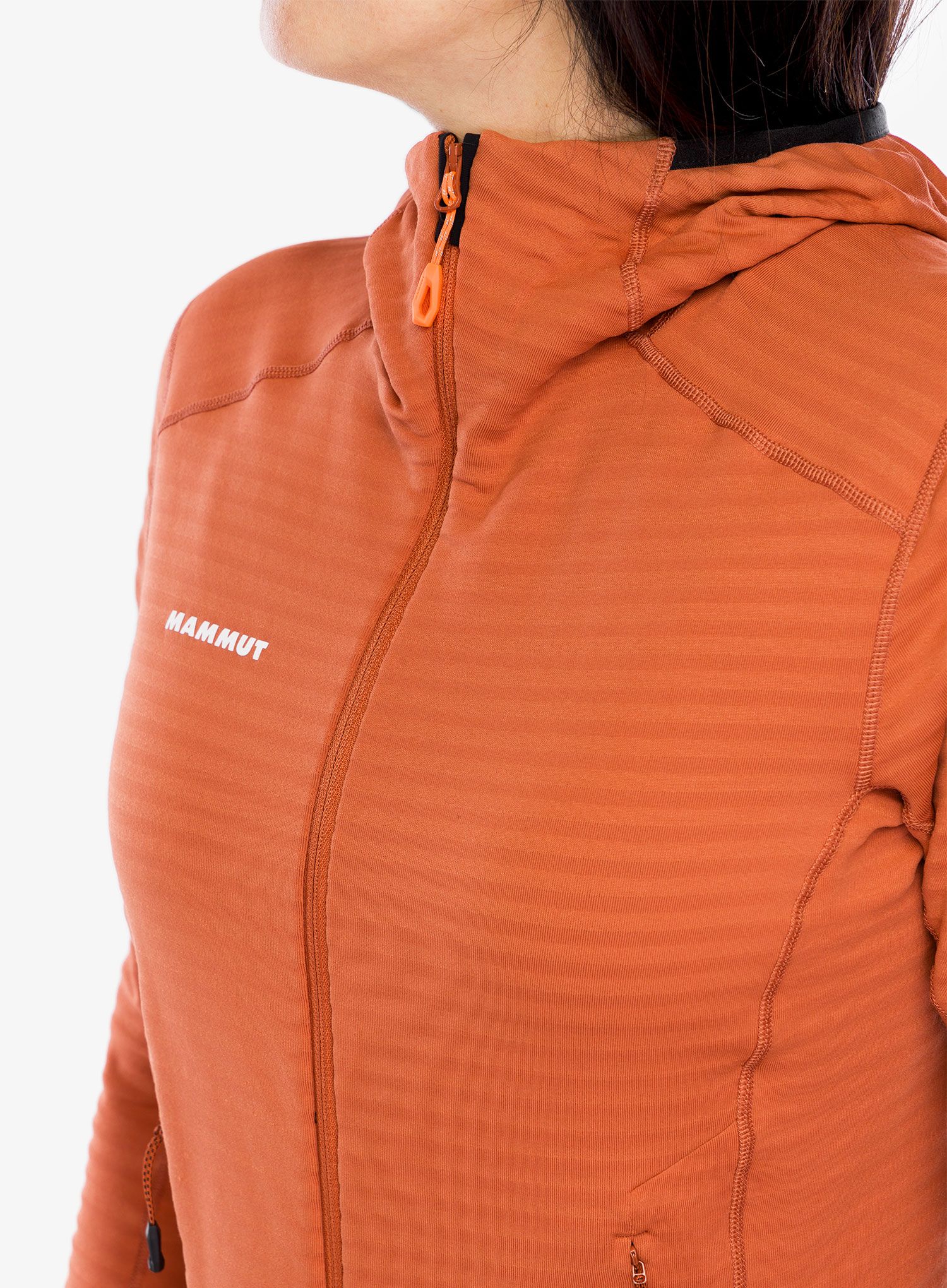 Ženska jopica Mammut Taiss Light ML Hooded Jacket - brick/black