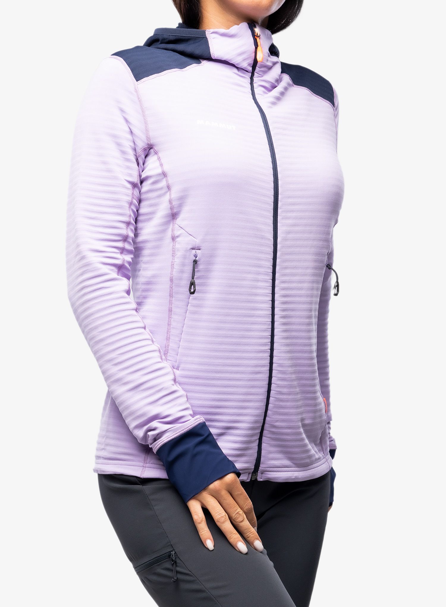 Ženska jopa s kapuco Mammut Taiss Light ML Hooded Jacket - supernova/marine