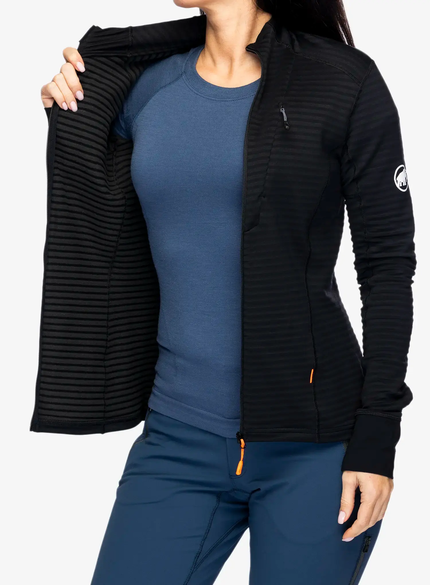 Ženska jopica z zadrgo Mammut Taiss Light ML Jacket - black