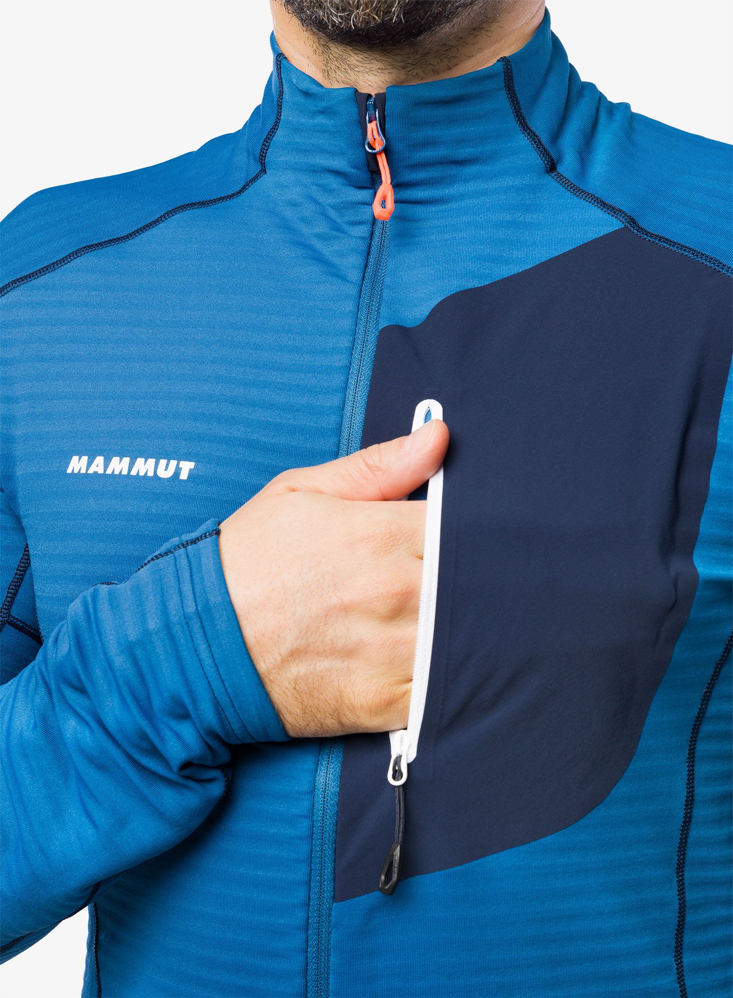 Moška jopica Mammut Taiss Light ML Jacket - deep ice/marine