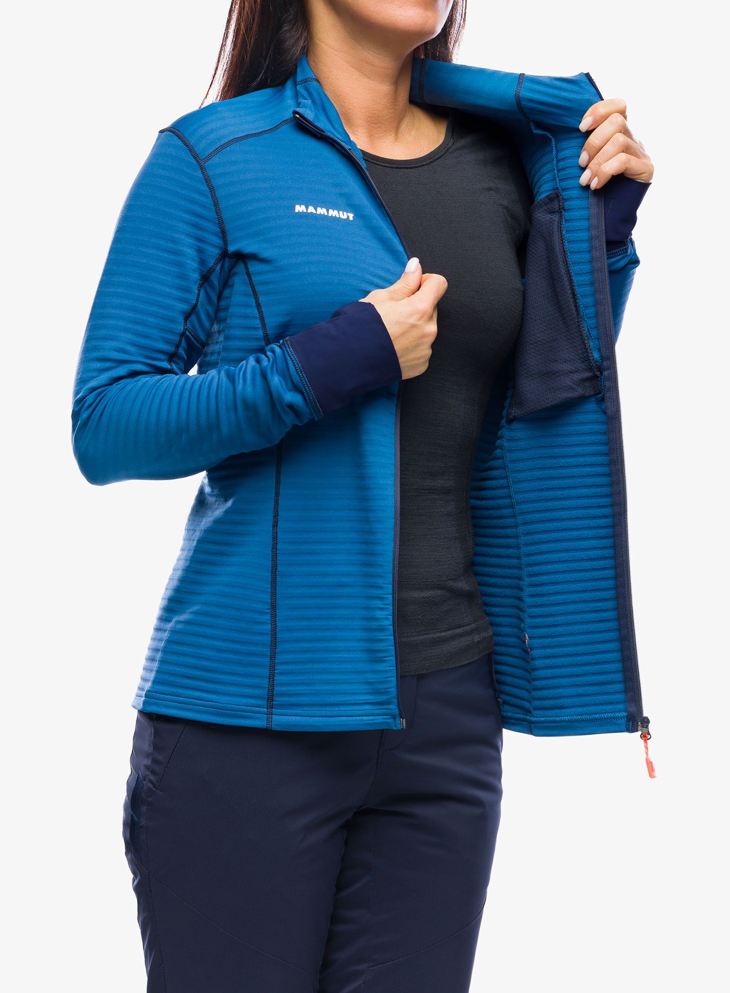Jopica brez kapuce ženska Mammut Taiss Light ML Jacket - deep ice/marine