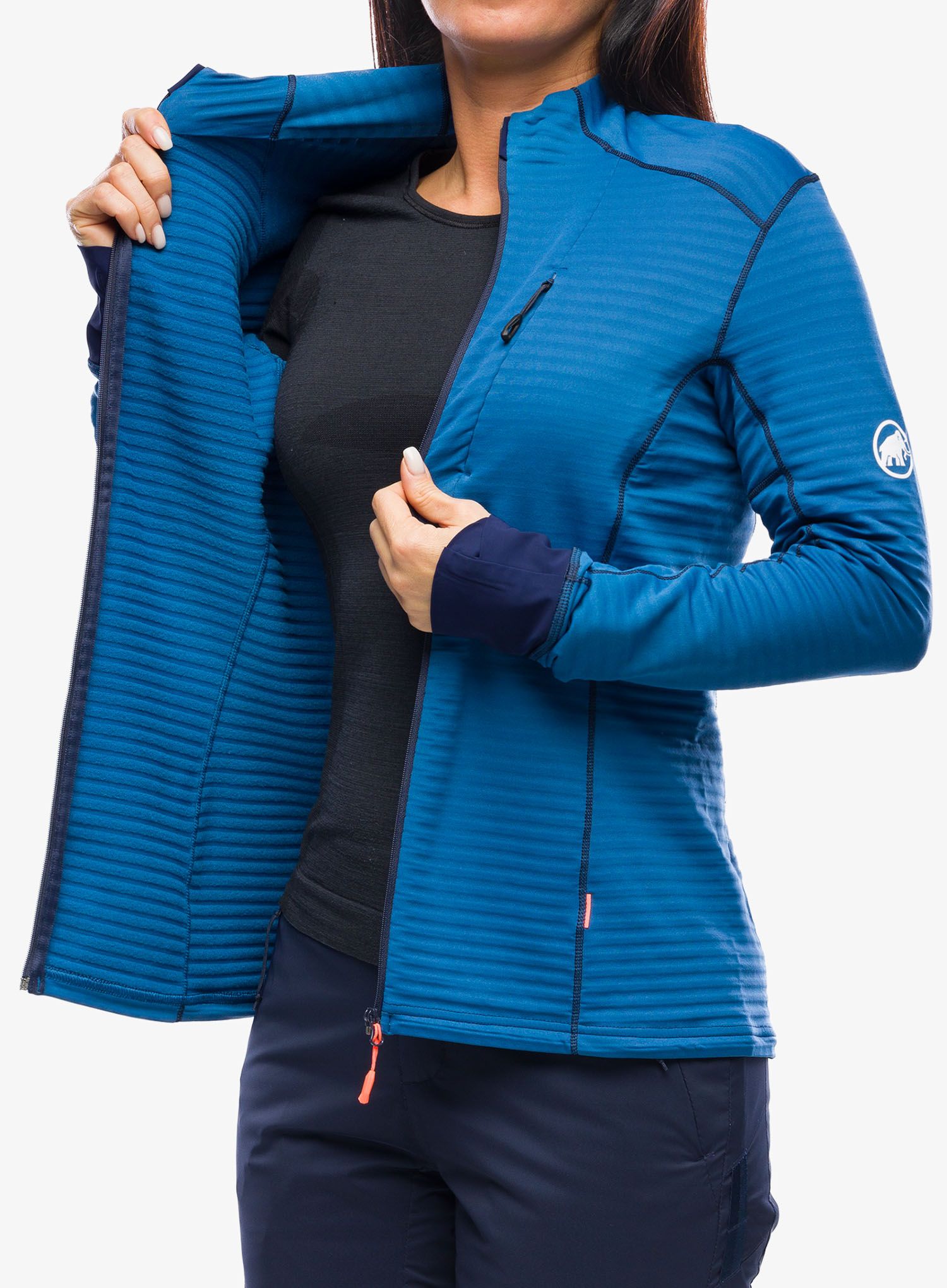 Jopica brez kapuce ženska Mammut Taiss Light ML Jacket - deep ice/marine