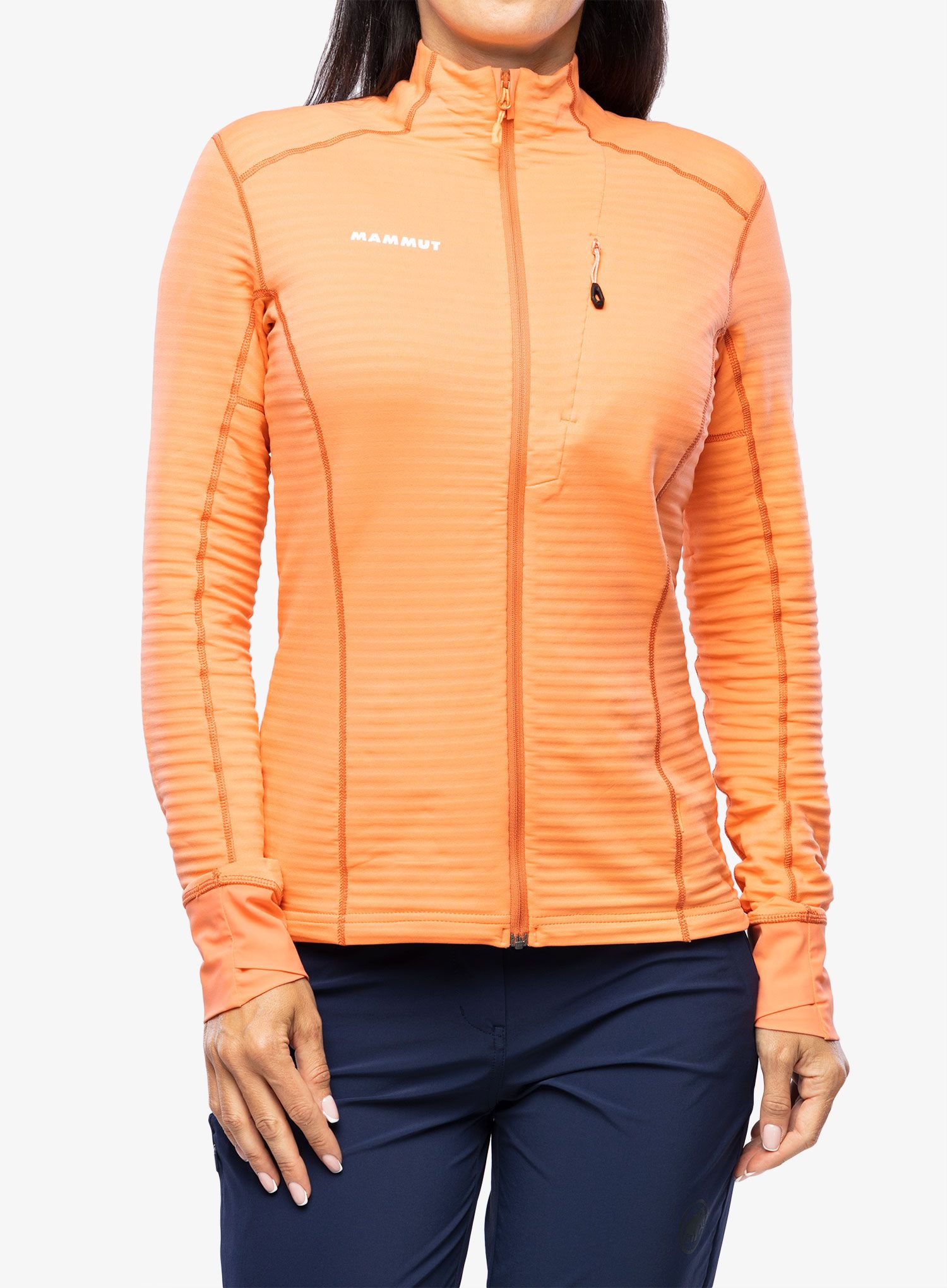 Ženska jopica z zadrgo Mammut Taiss Light ML Jacket - salmon/terracotta