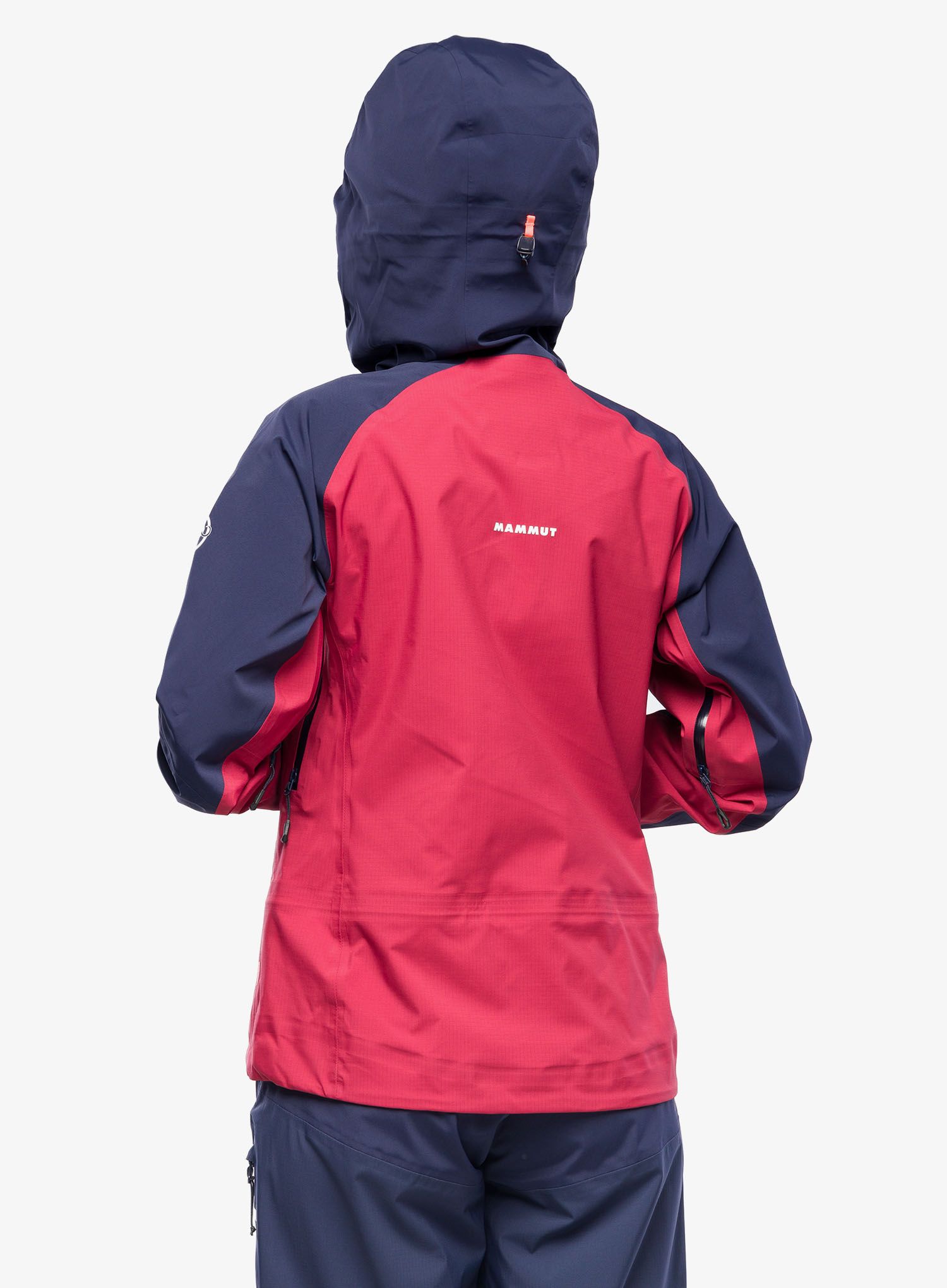 Ženska nepremočljiva jakna Mammut Taiss Pro HS Hooded Jacket - blood red/marine