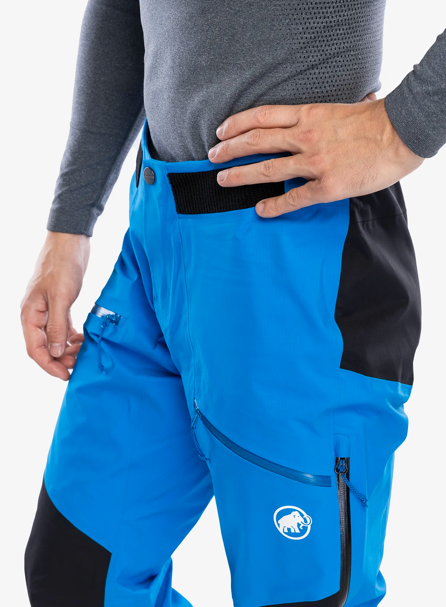 Nepremočljive hlače Mammut Taiss Pro HS Pants - glacier blue/black