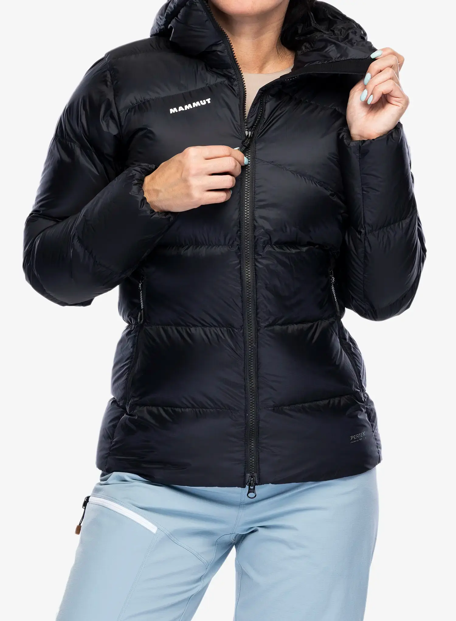 Ženska puhovka Mammut Taiss Pro IN Hooded Jacket - black