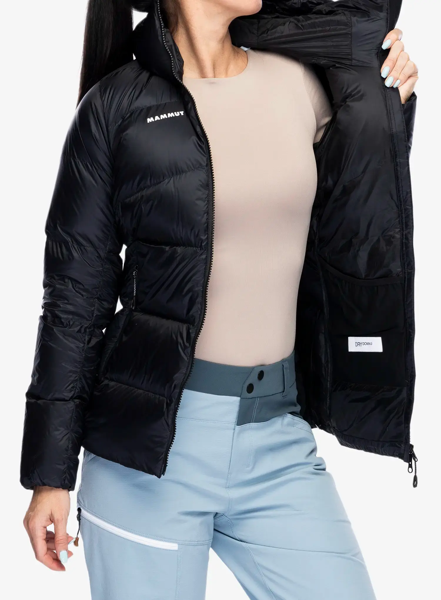 Ženska puhovka Mammut Taiss Pro IN Hooded Jacket - black