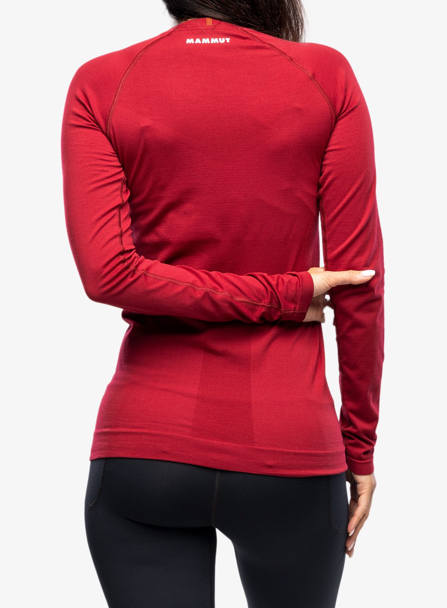 Ženska termo flis jopa Mammut Trift Longsleeve - blood red