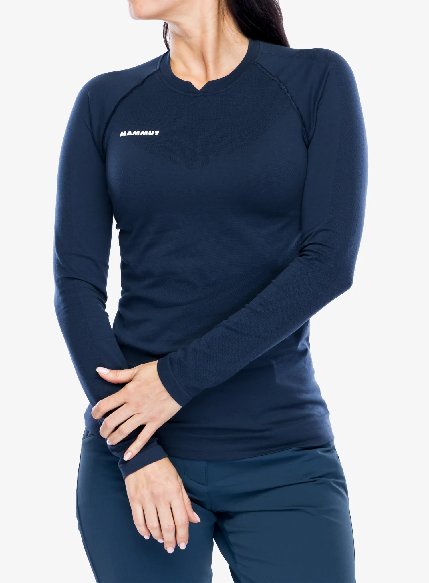 Ženska termo flis jopa Mammut Trift Longsleeve - marine