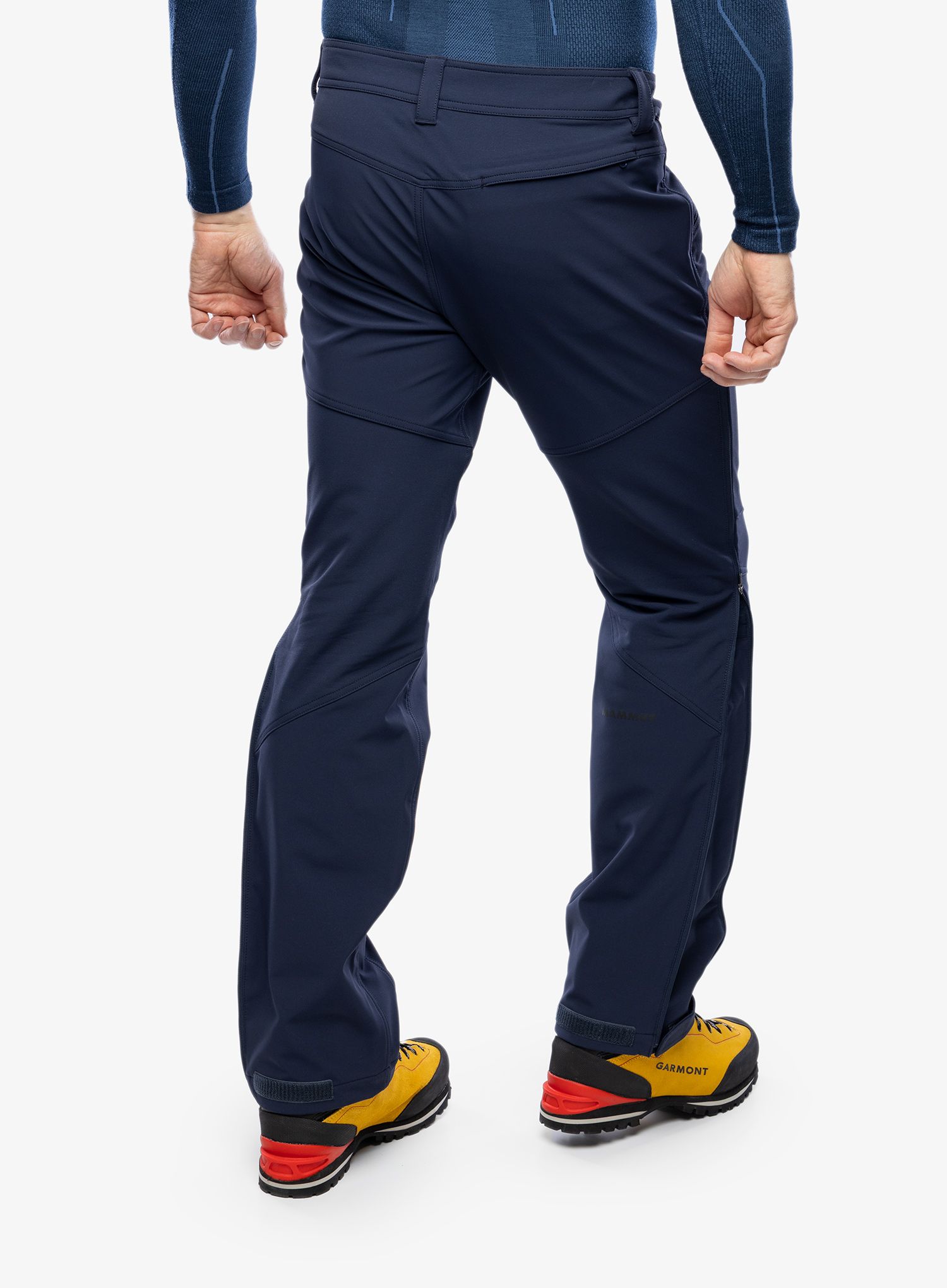 Moške softshell hlače Mammut Zinal Guide SO Hybrid Pants - marine