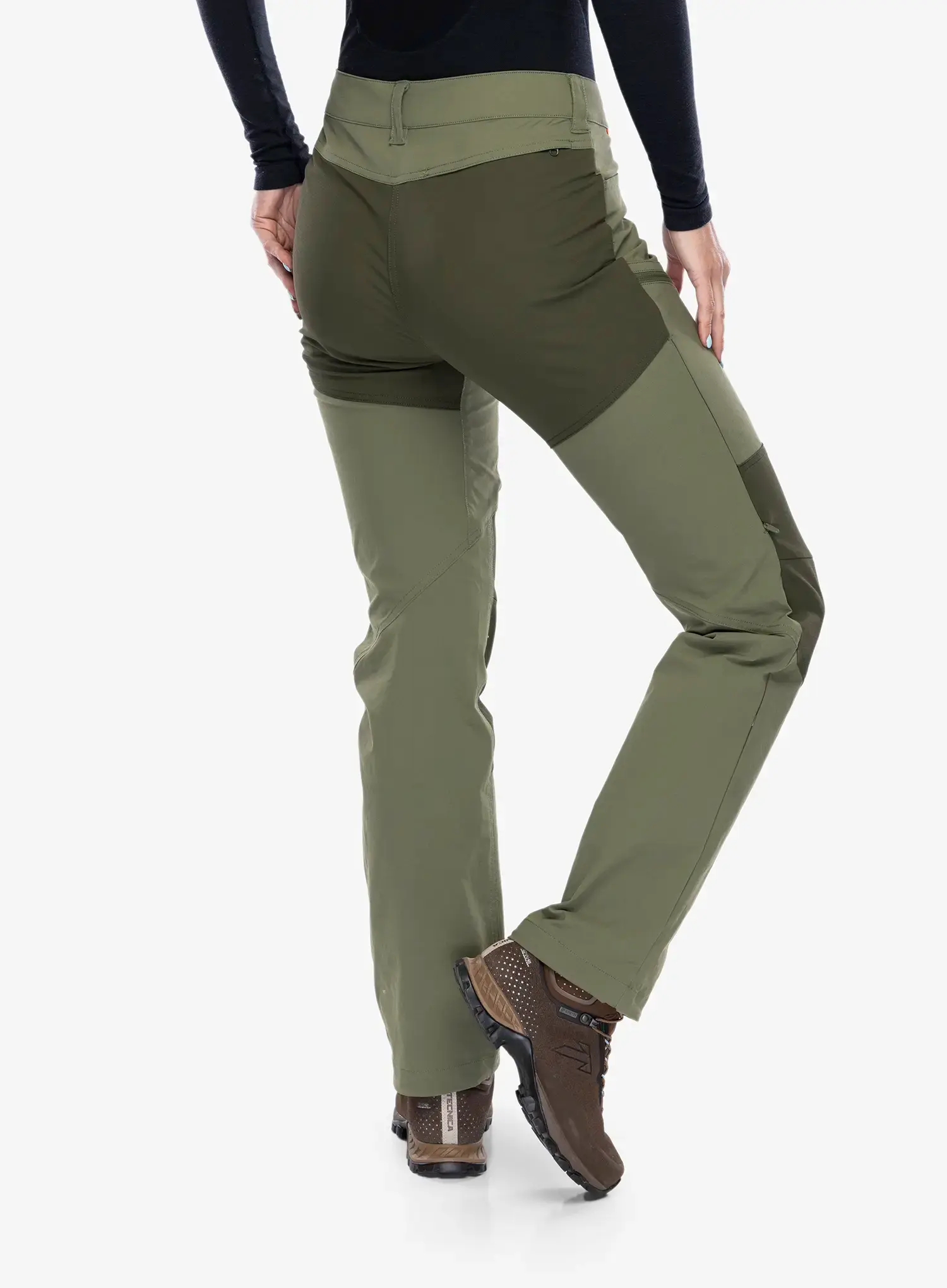 Ženske hlače Mammut Zinal Hybrid Pants - marsh/dark marsh