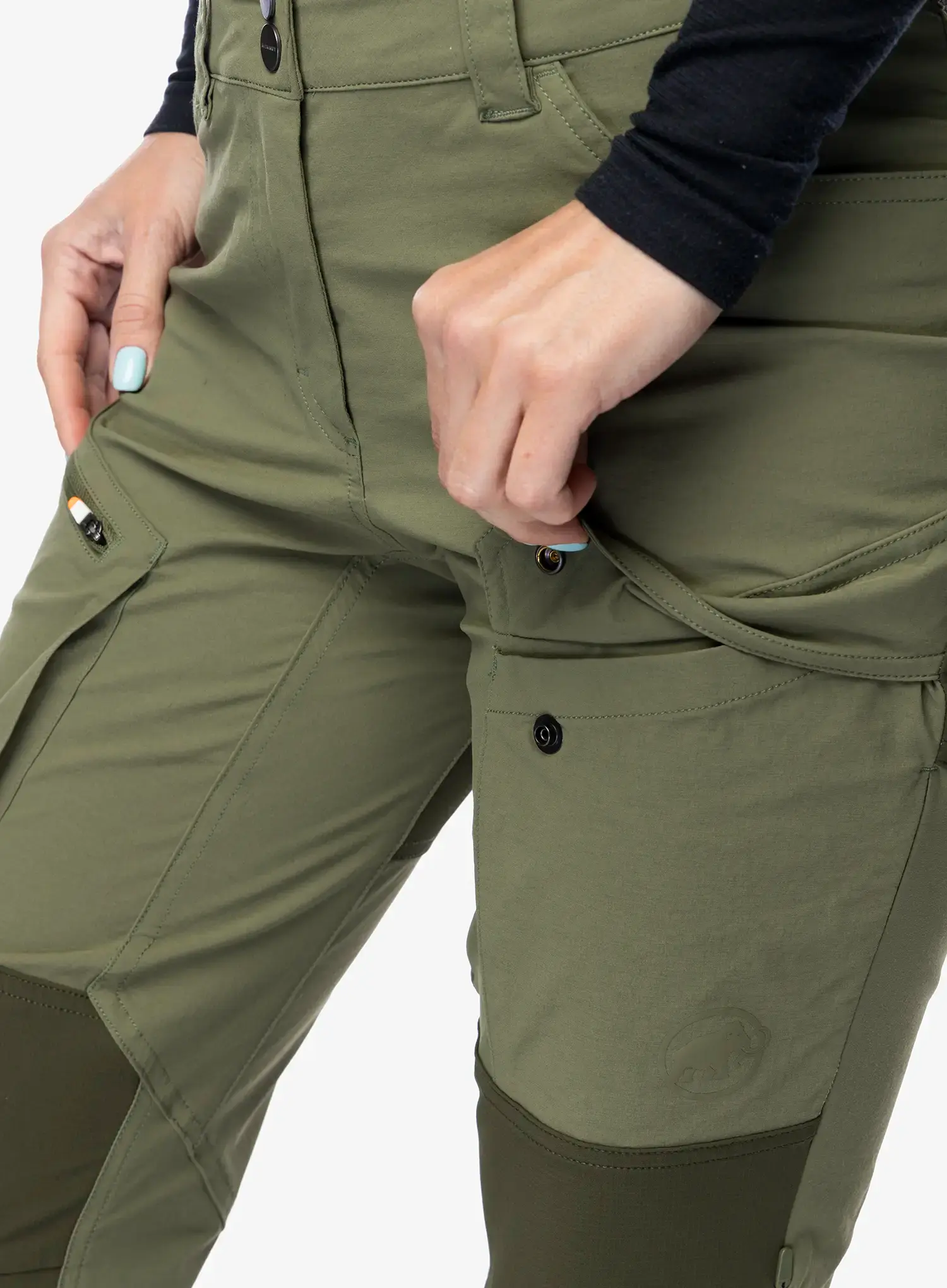 Ženske hlače Mammut Zinal Hybrid Pants - marsh/dark marsh