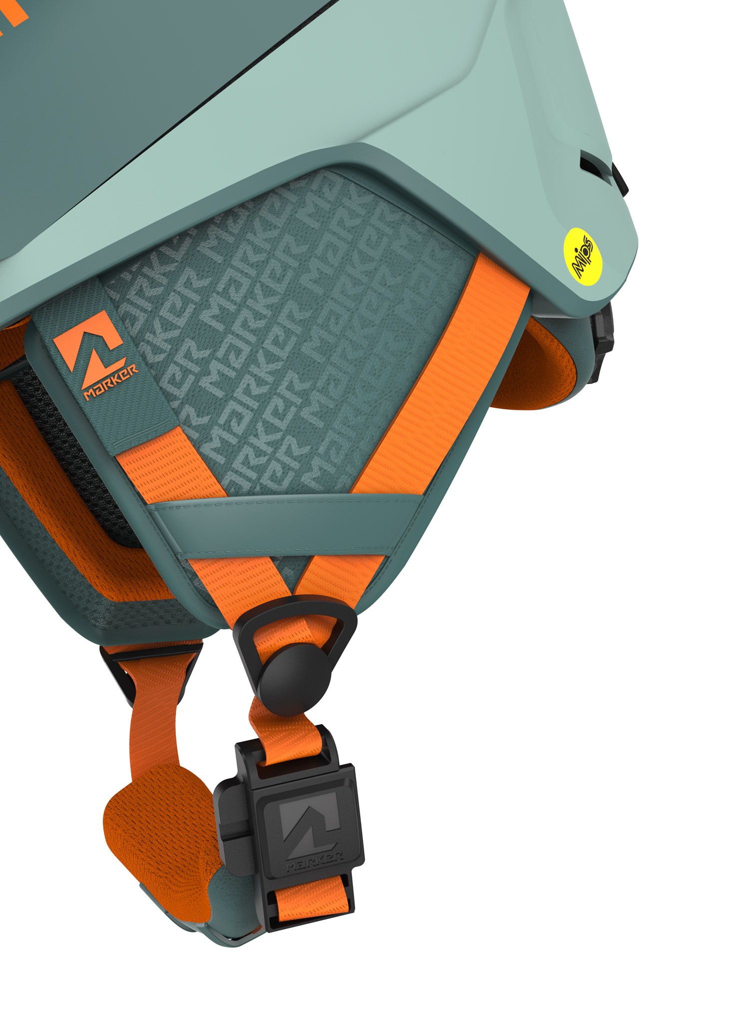 Smučarska čelada Marker Ampire 2 Mips - green/orange