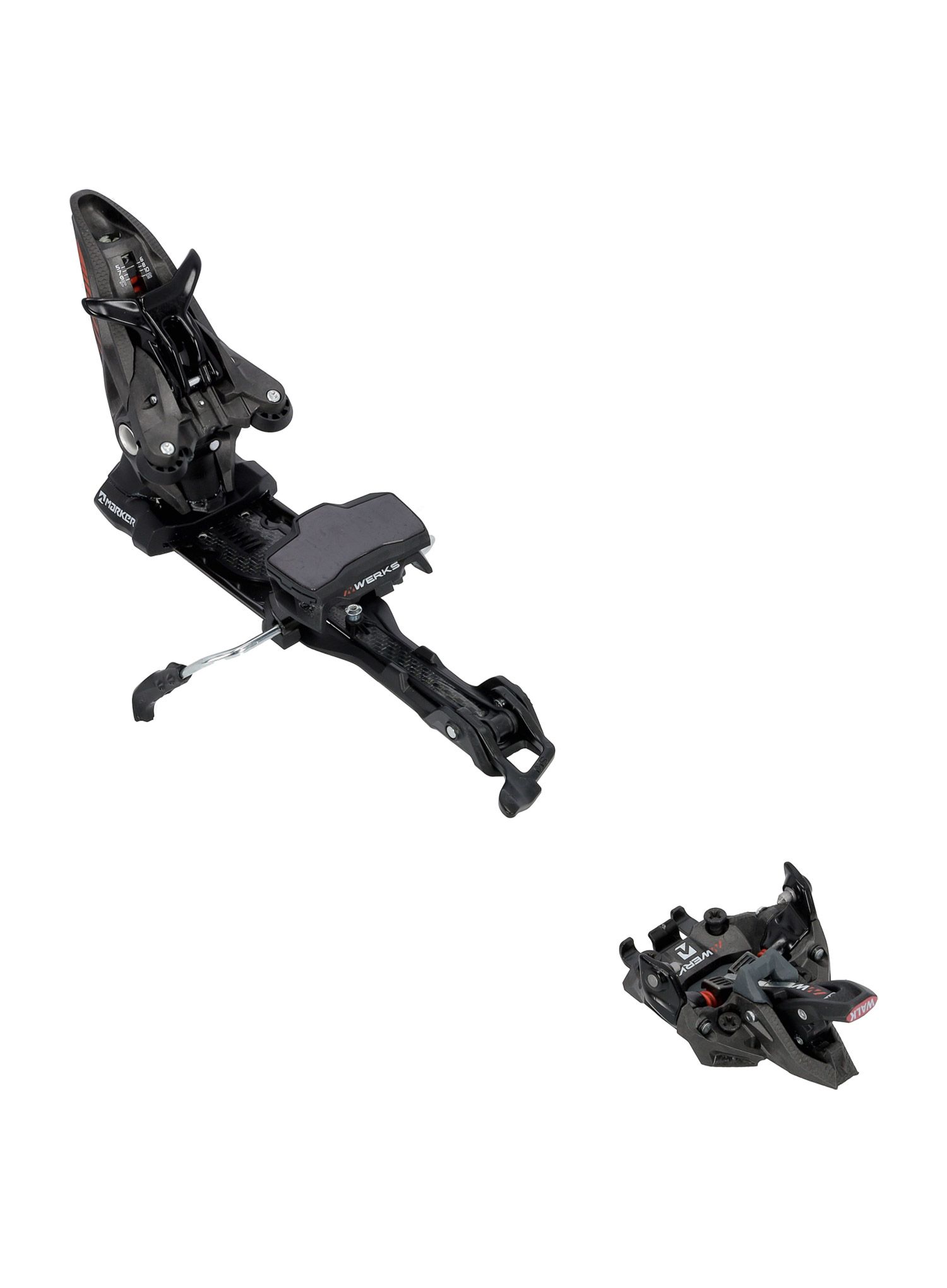 Vezi za turno smučanje Marker Kingpin MWerks 12 100-125mm - black/red
