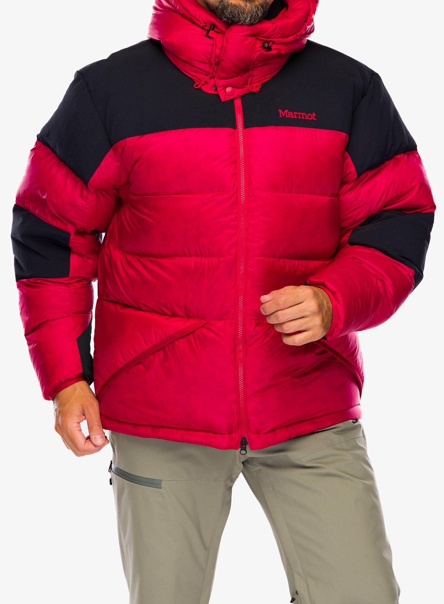 Moška puhovka Marmot 03 Plasma Parka - team red/black