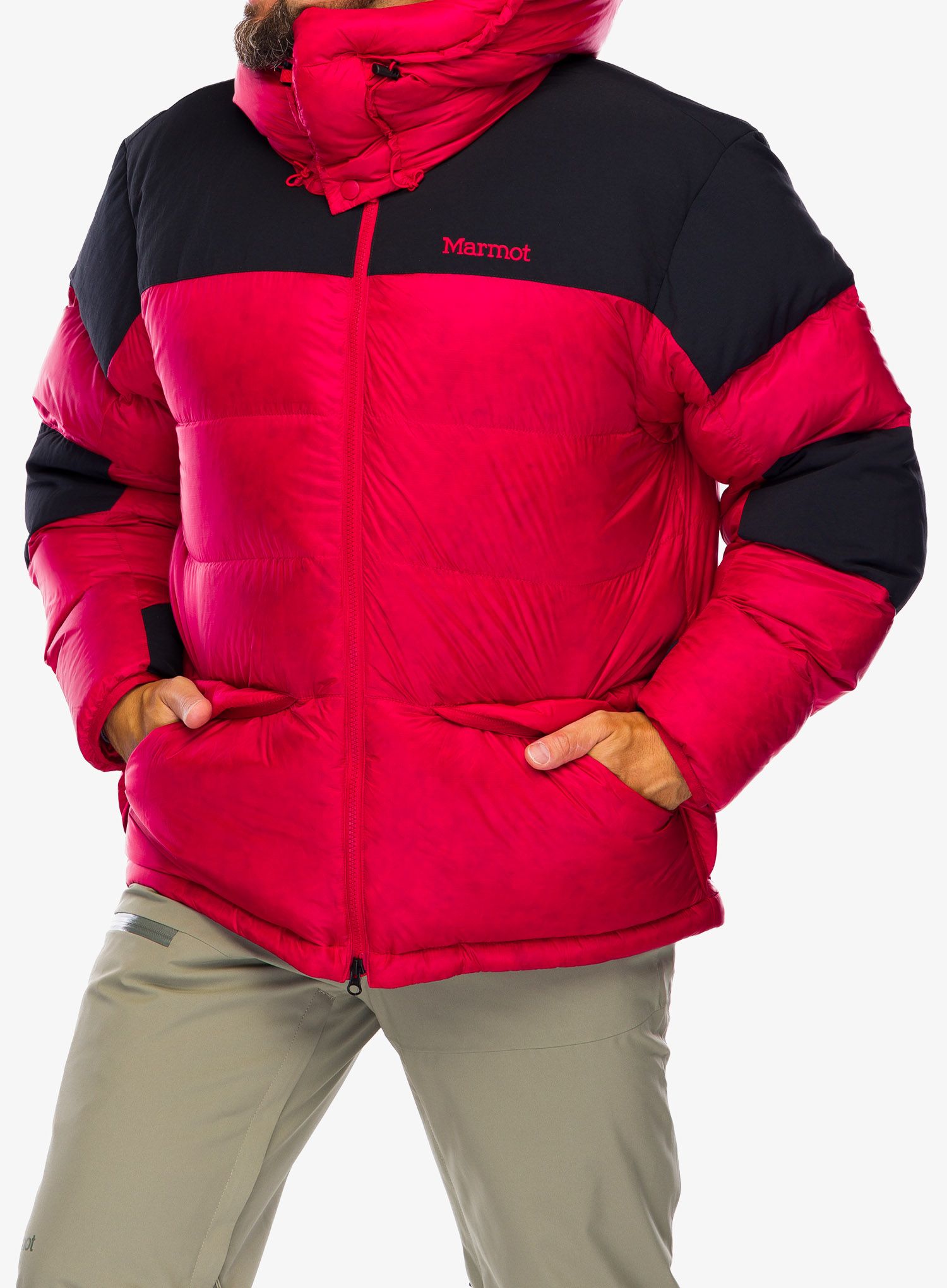 Moška puhovka Marmot 03 Plasma Parka - team red/black