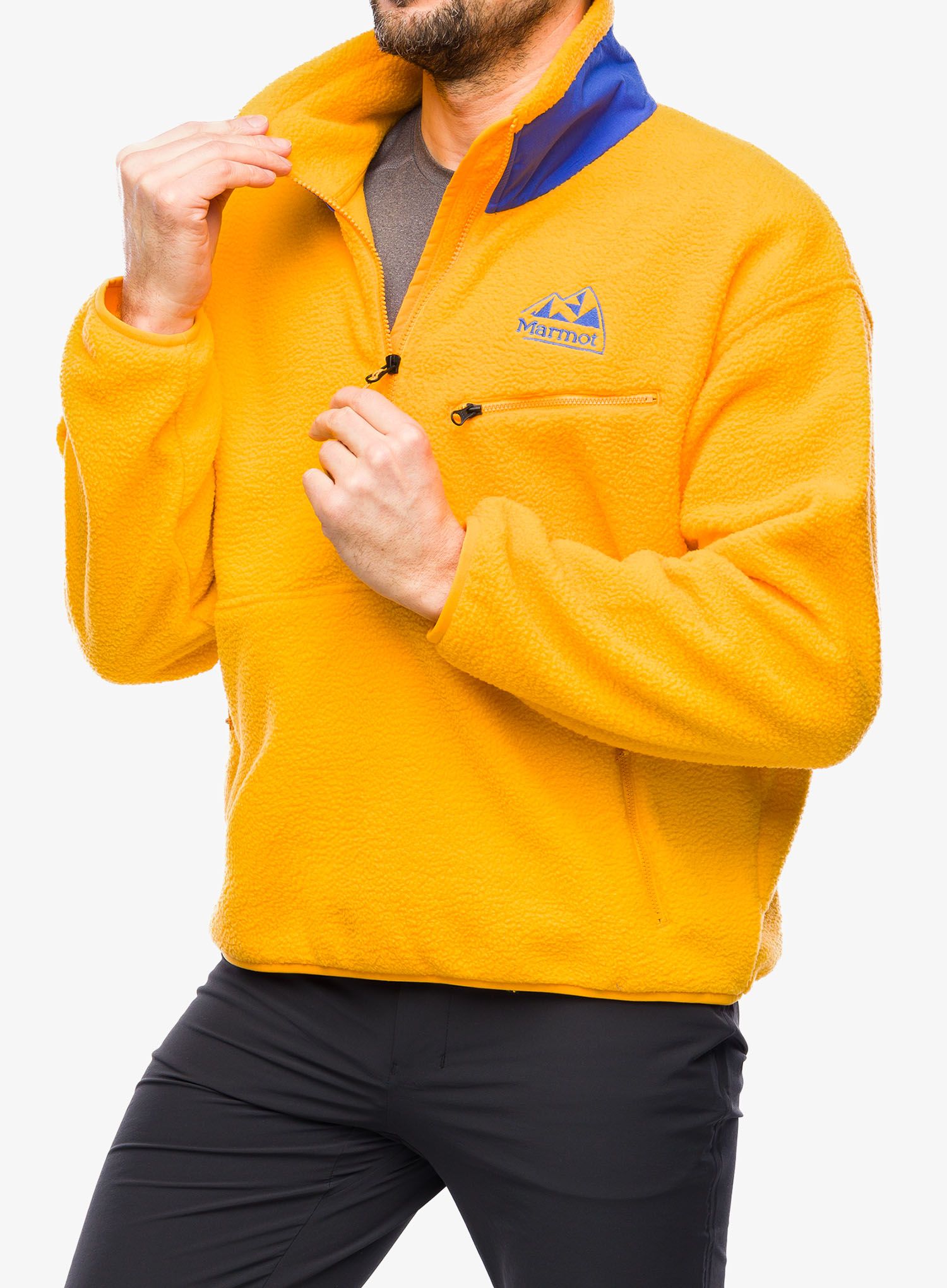 Flis Marmot 94 E.C.O. Recycled Fleece - golden sun/trail blue