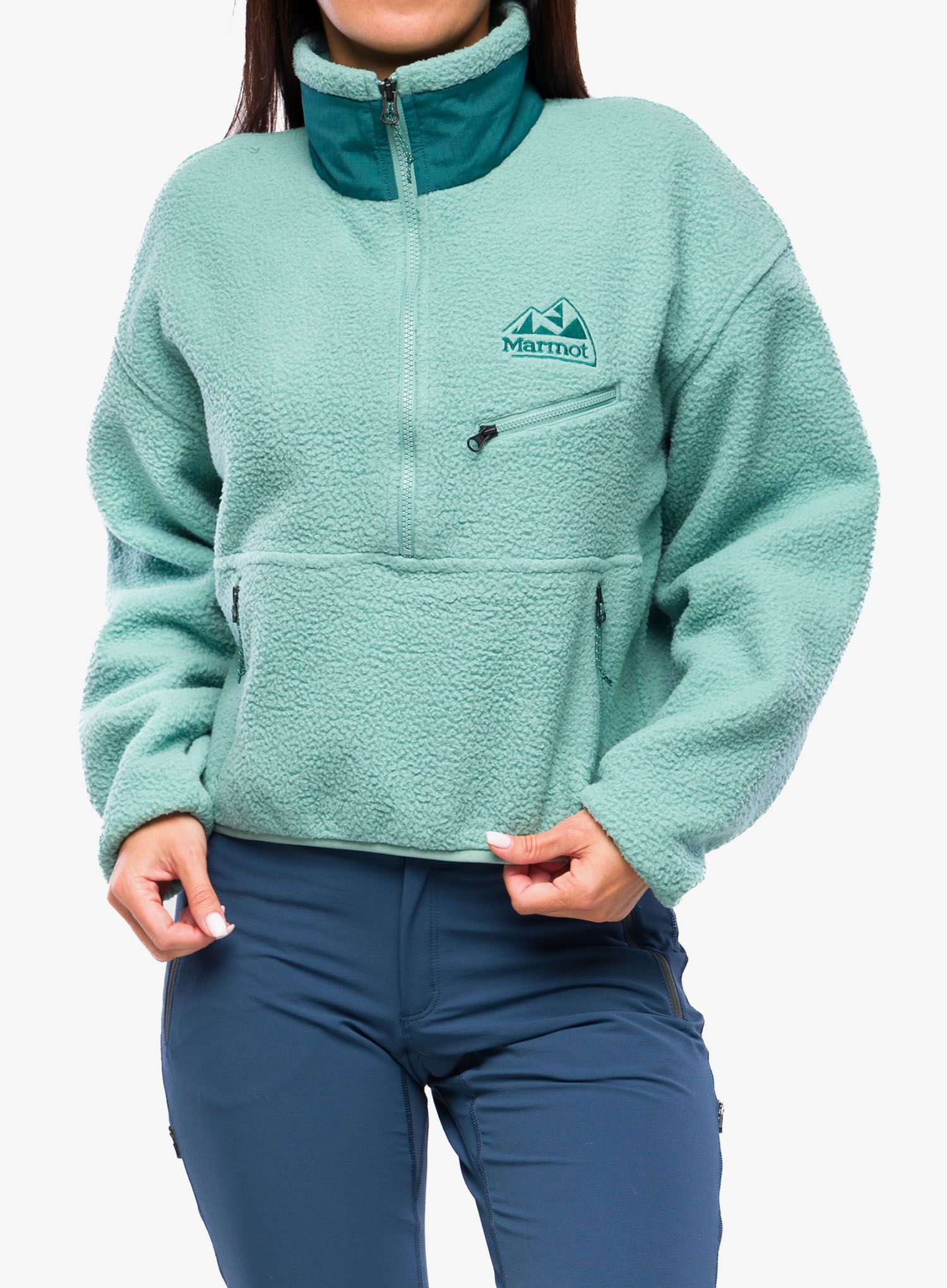 Ženski flis Marmot 94 ECO Recycled Fleece - blue agave