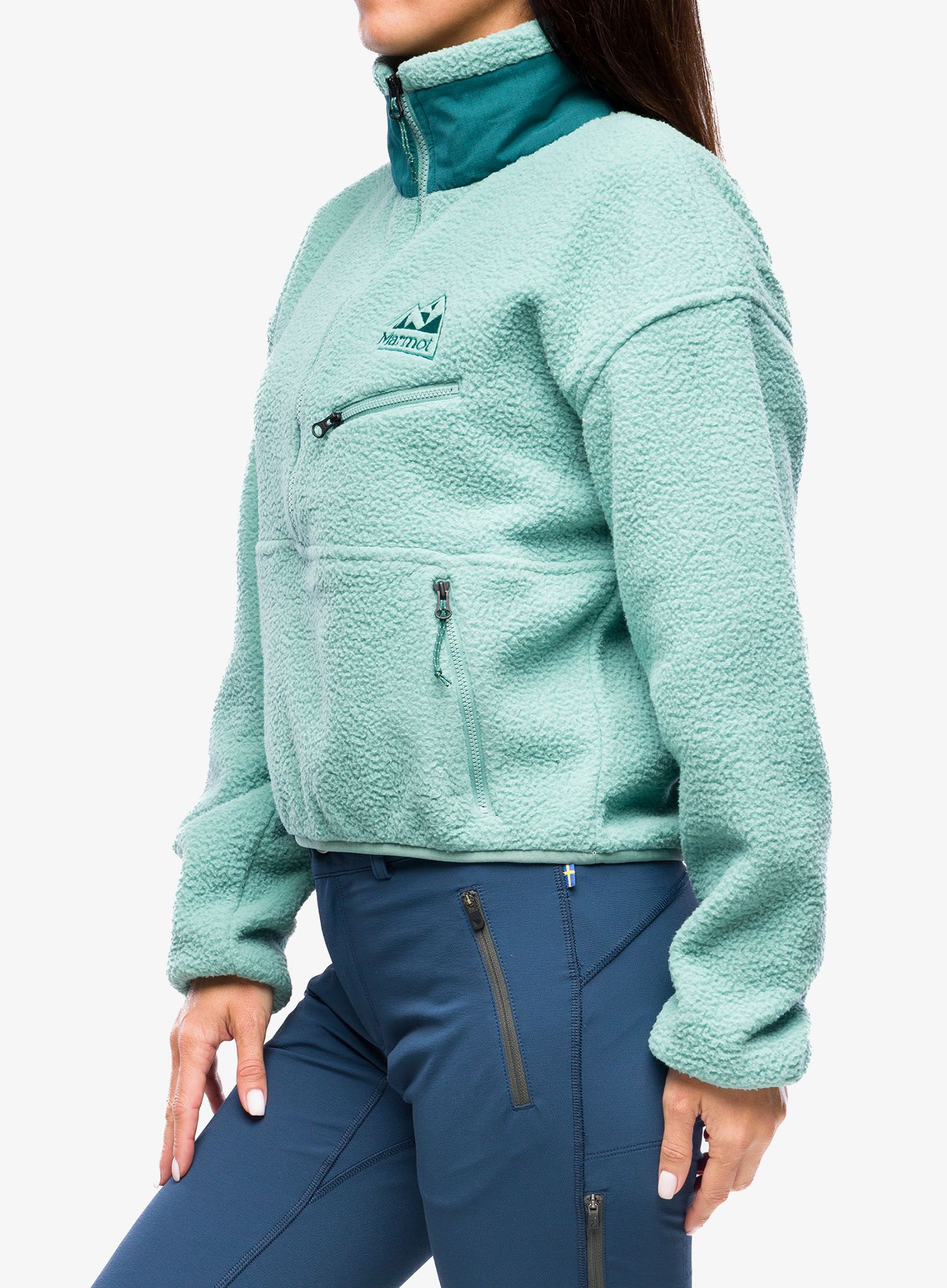 Ženski flis Marmot 94 ECO Recycled Fleece - blue agave