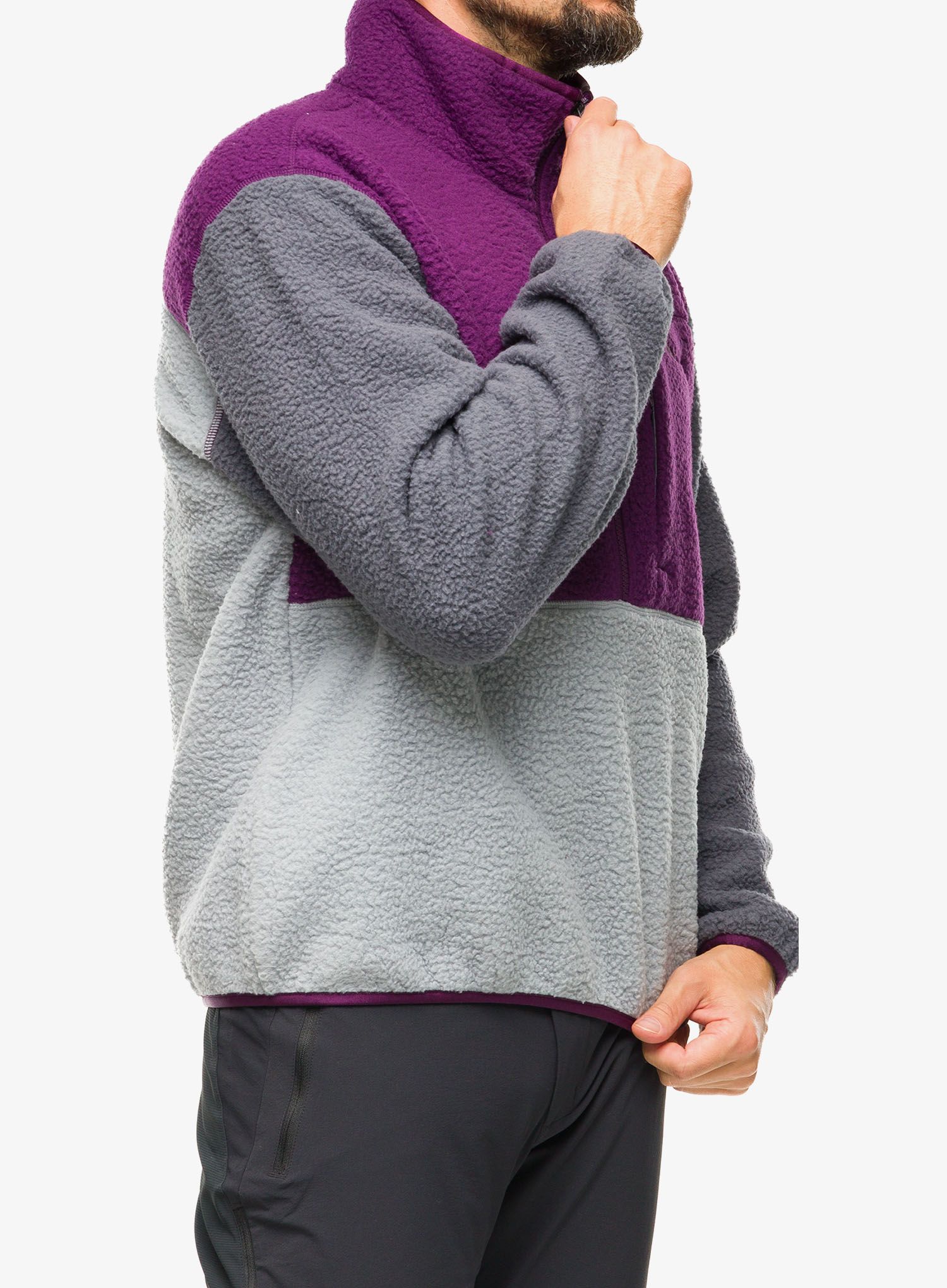 Flis Marmot Aros Fleece 1/2 Zip - purple fig/steel onyx/sleet