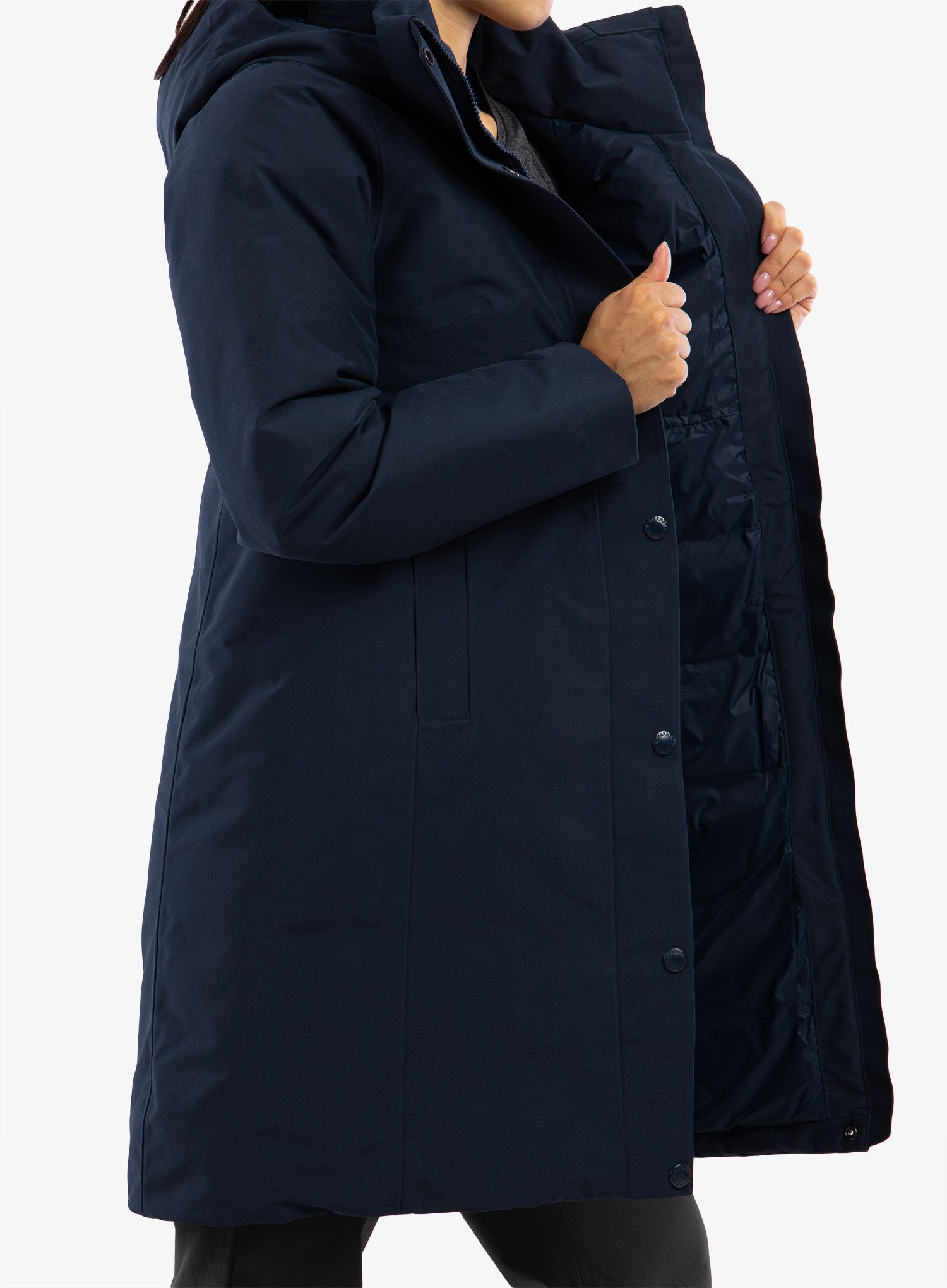 Puhast plašč Marmot Chelsea Coat - arctic navy