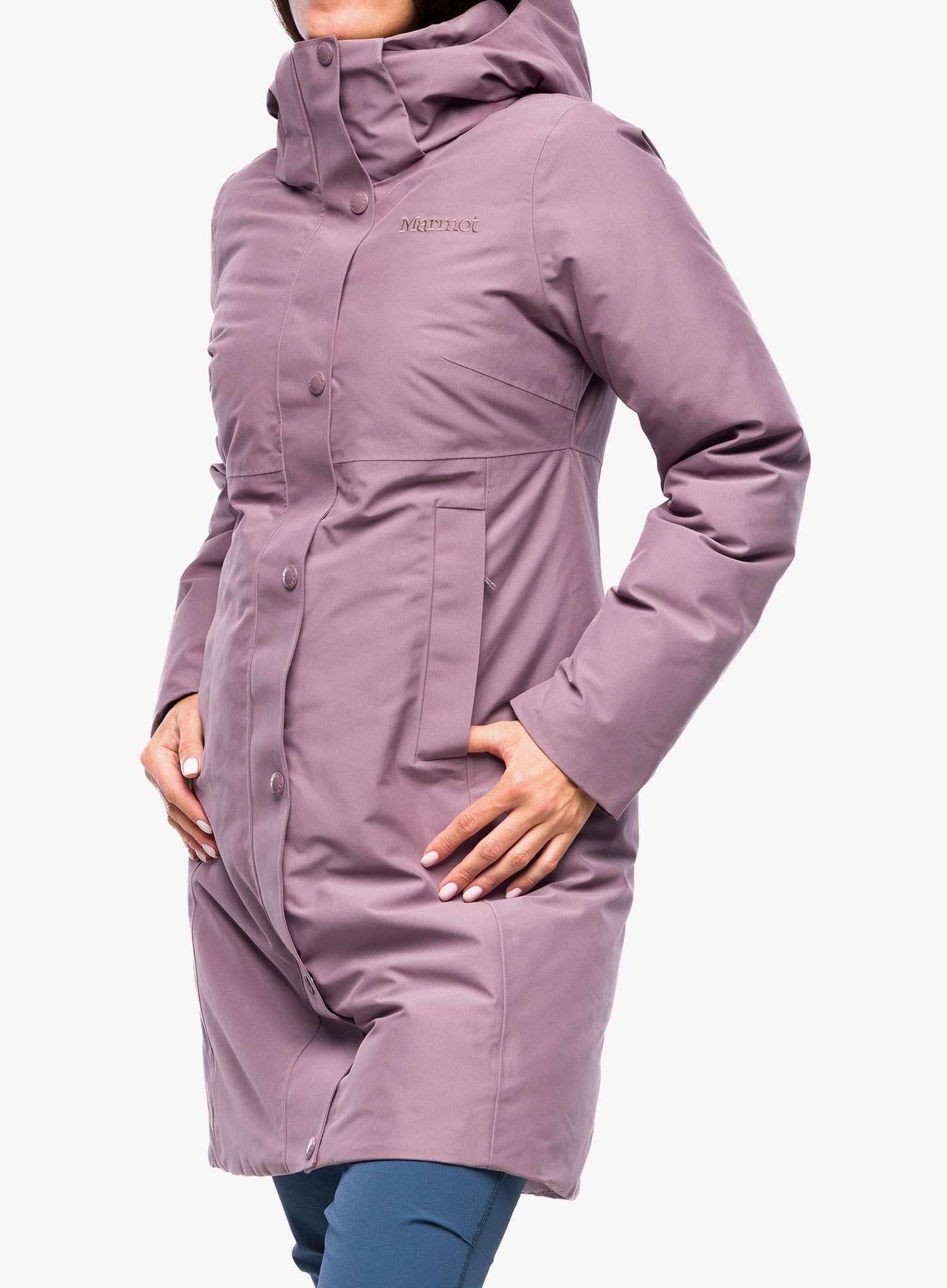 Puhast plašč Marmot Chelsea Coat - hazy purple