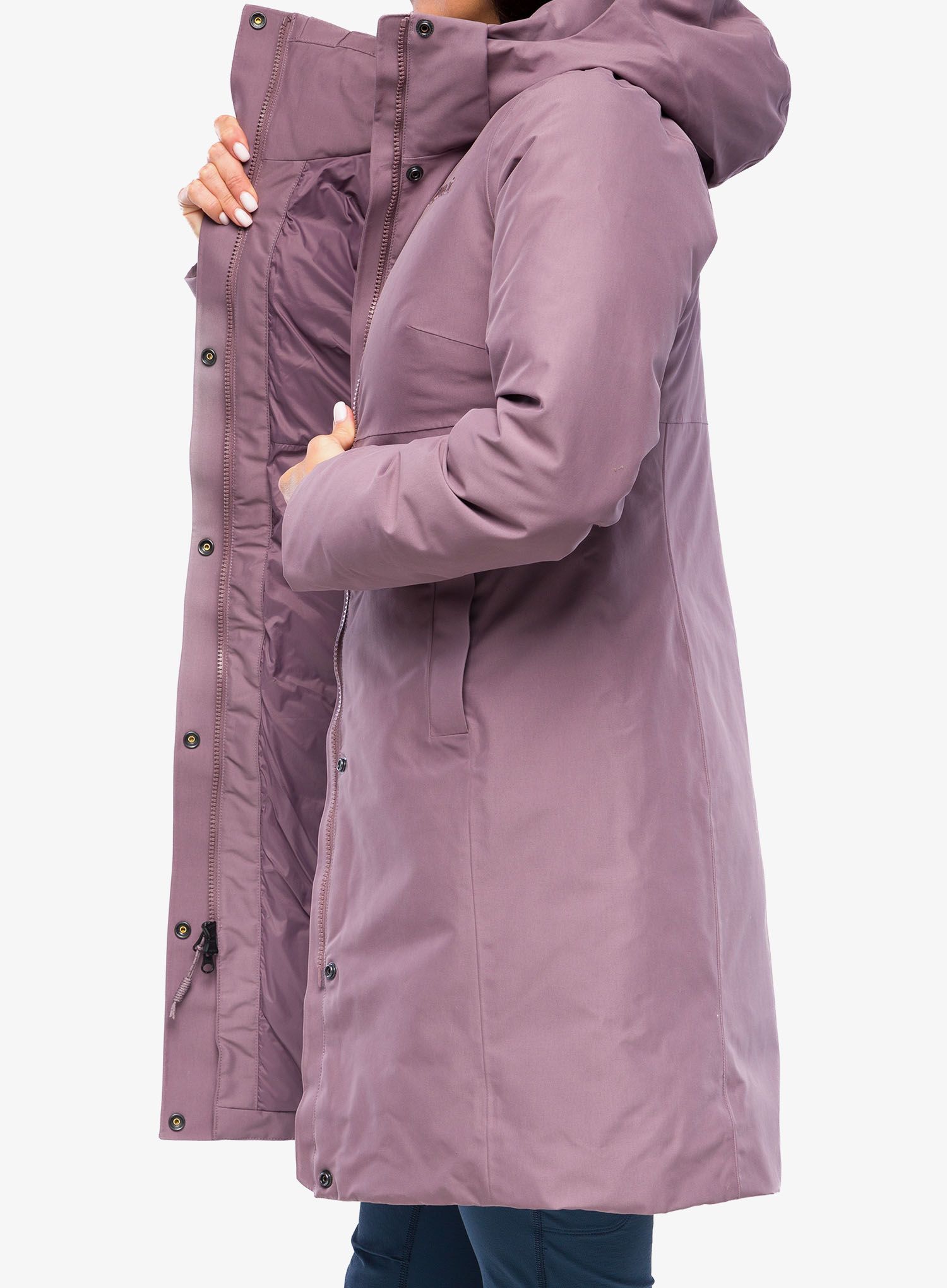 Puhast plašč Marmot Chelsea Coat - hazy purple
