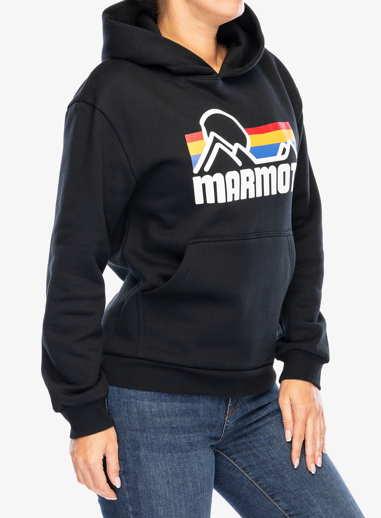 Ženska jopa s kapuco Marmot Coastal Hoody - black/multi