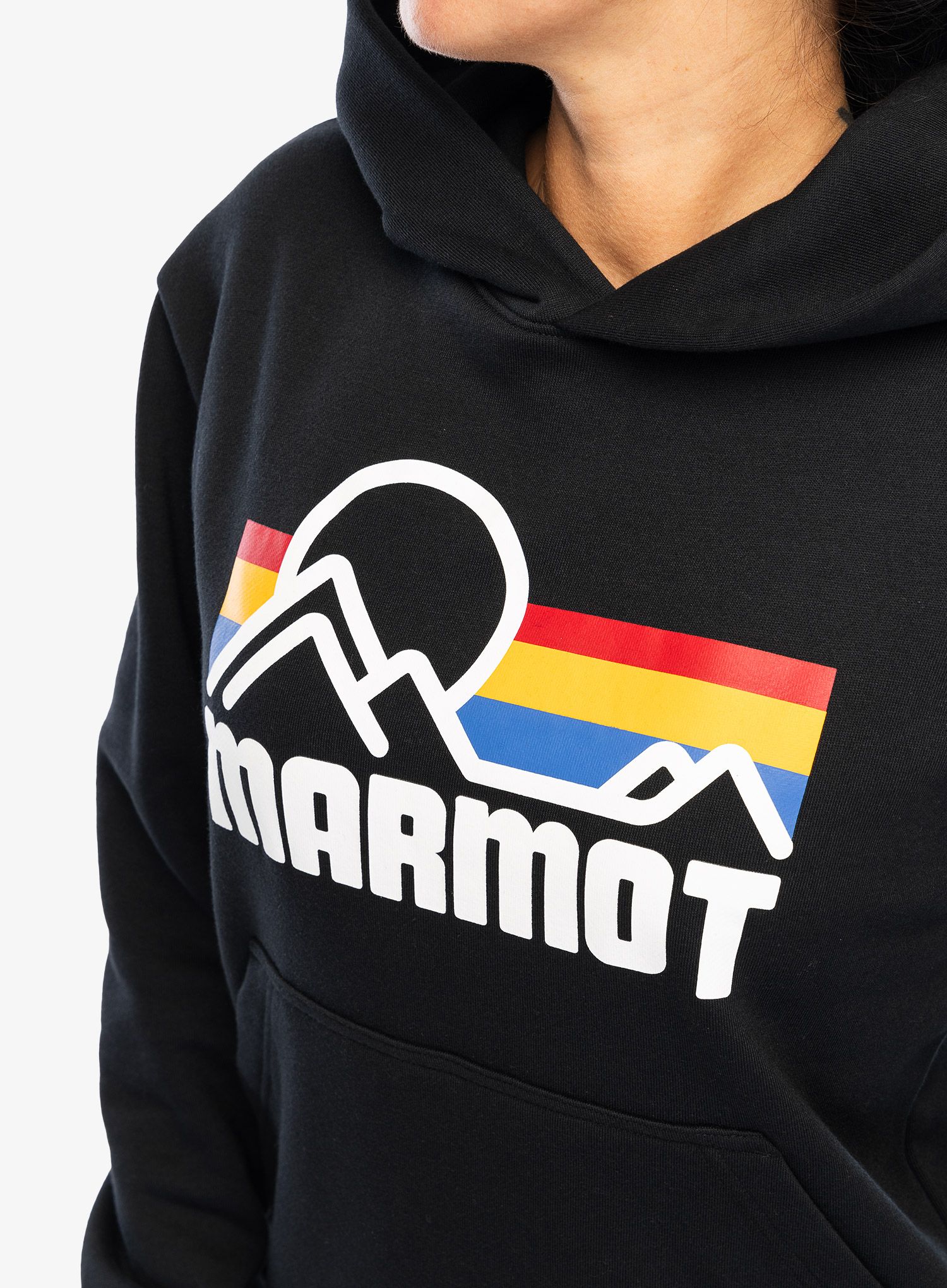 Ženska jopa s kapuco Marmot Coastal Hoody - black/multi
