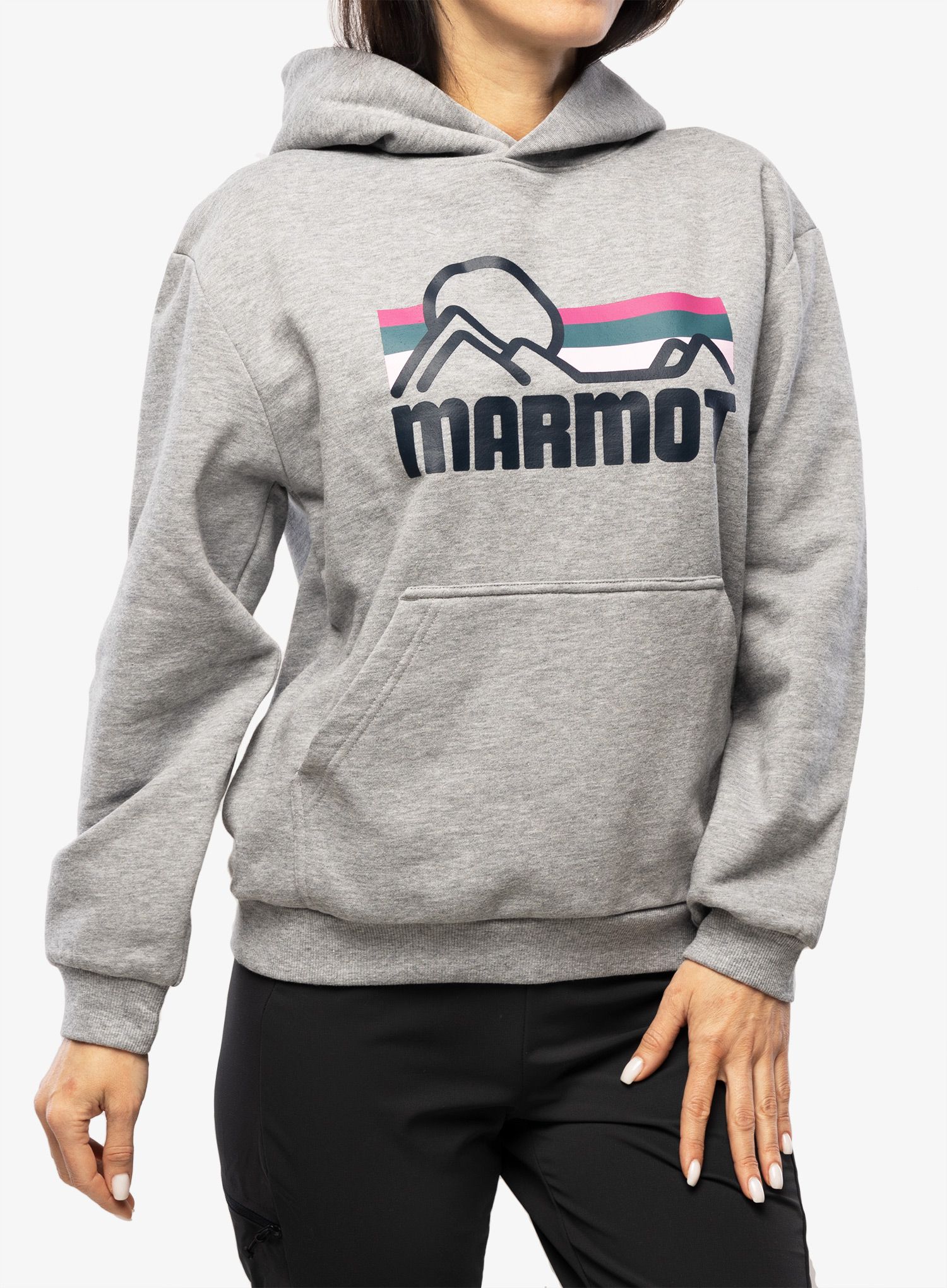 Ženska jopa s kapuco Marmot Coastal Hoody - grey heather