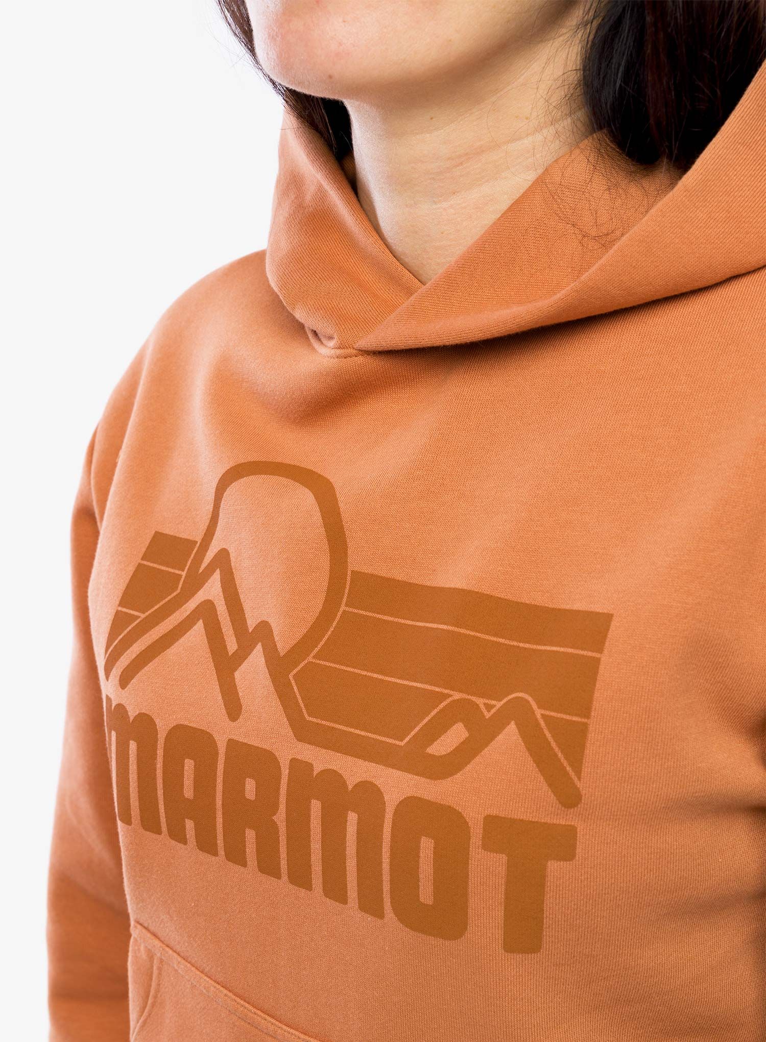 Ženska jopa s kapuco Marmot Coastal Hoody - sunburn