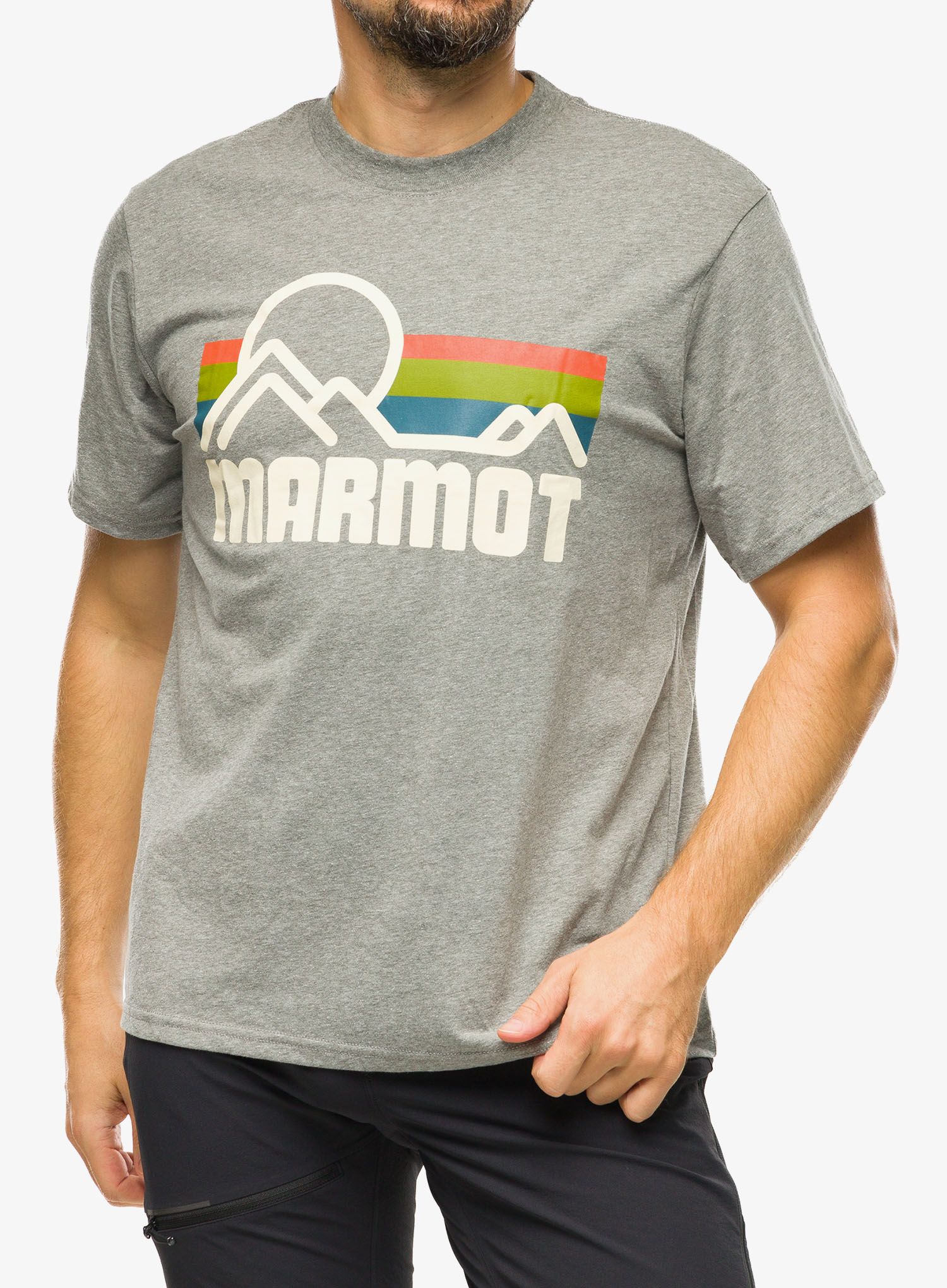 Bombažna majica Marmot Coastal Tee SS - charcoal heather
