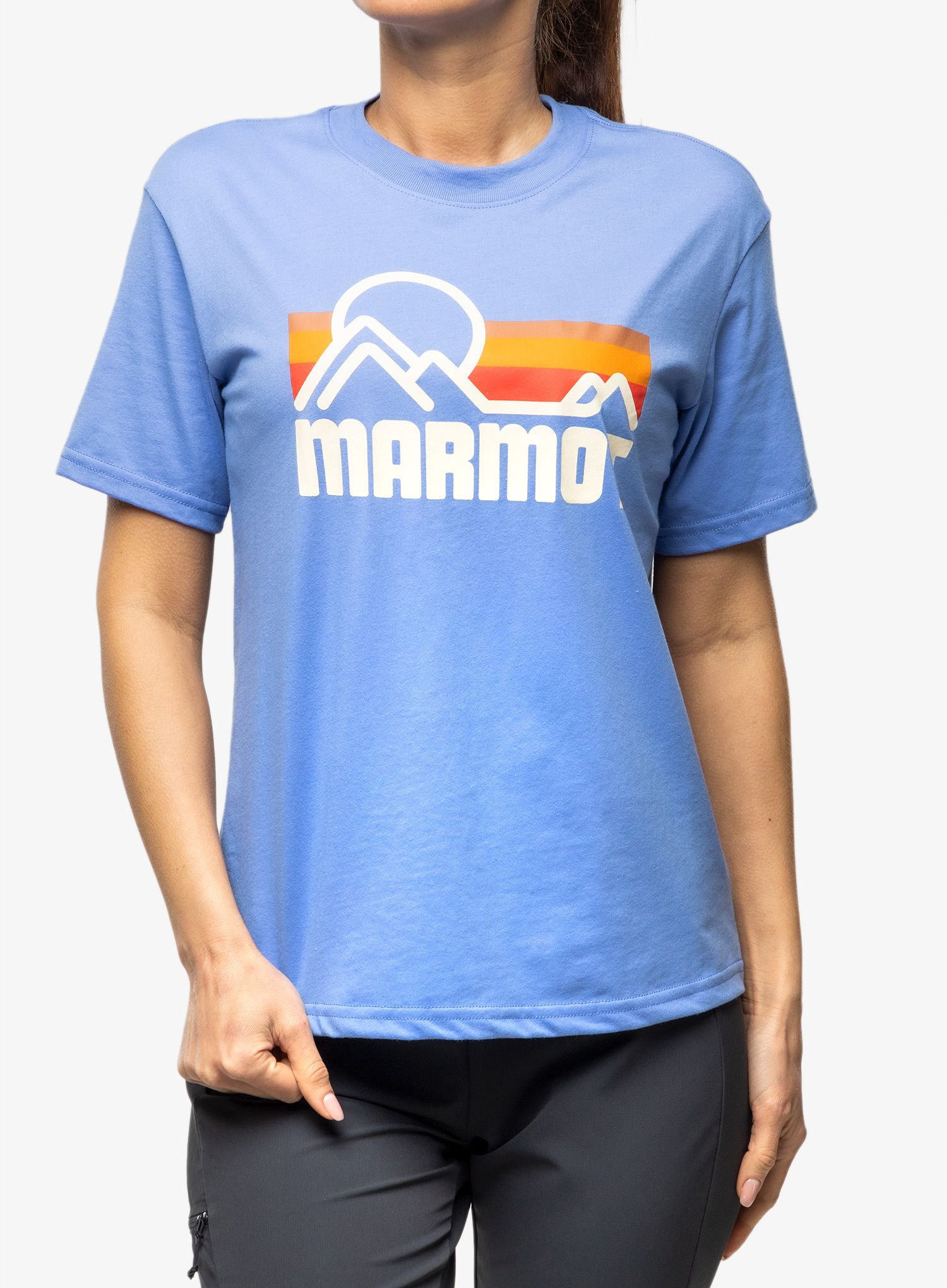 Ženska bombažna majica Marmot Coastal Tee SS - gateway blue