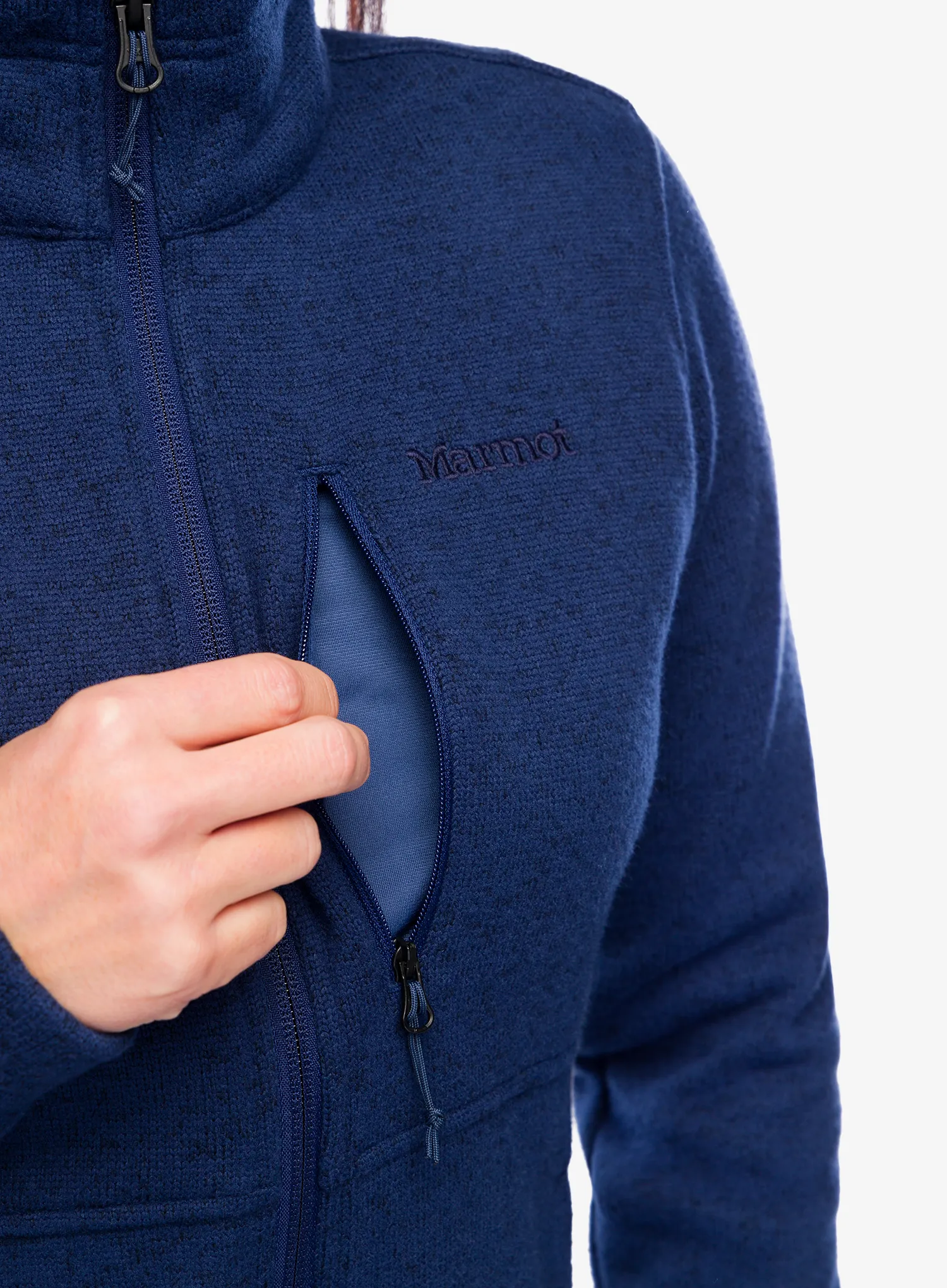 Ženska jopica z zadrgo Marmot Drop Line Jacket - arctic navy