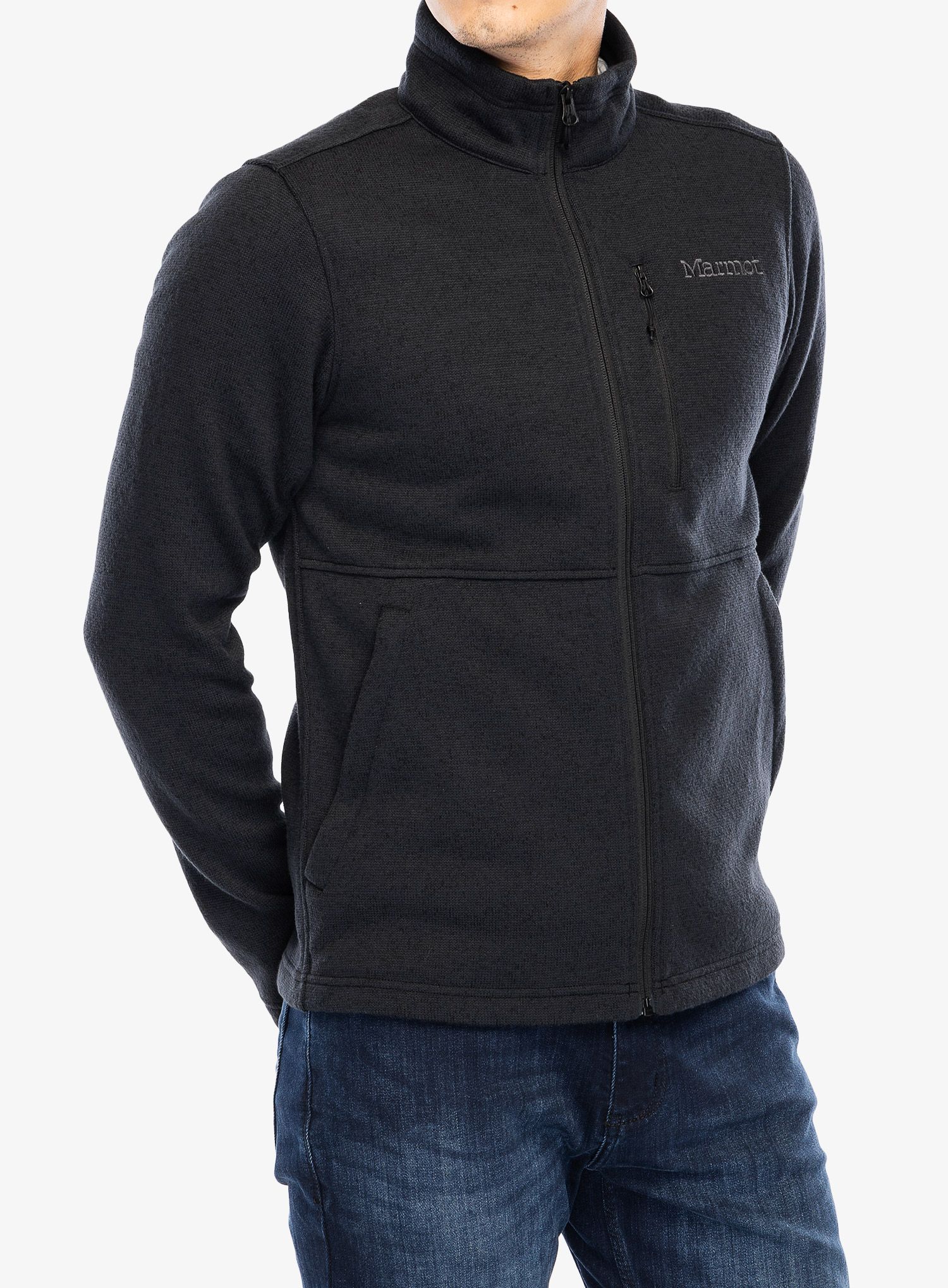 Jopica z zadrgo Marmot Drop Line Jacket - black