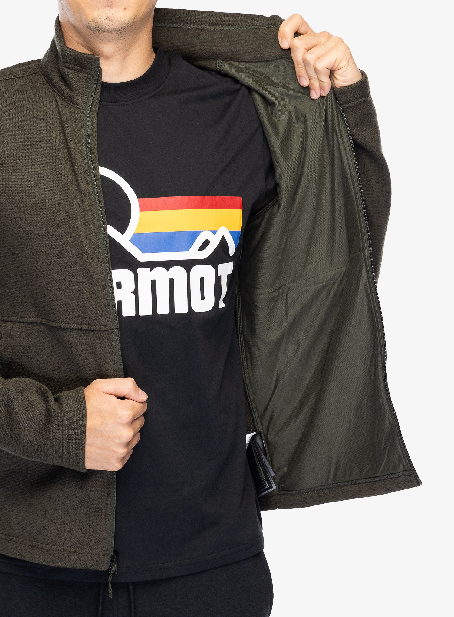 Jopica z zadrgo Marmot Drop Line Jacket - rosin green