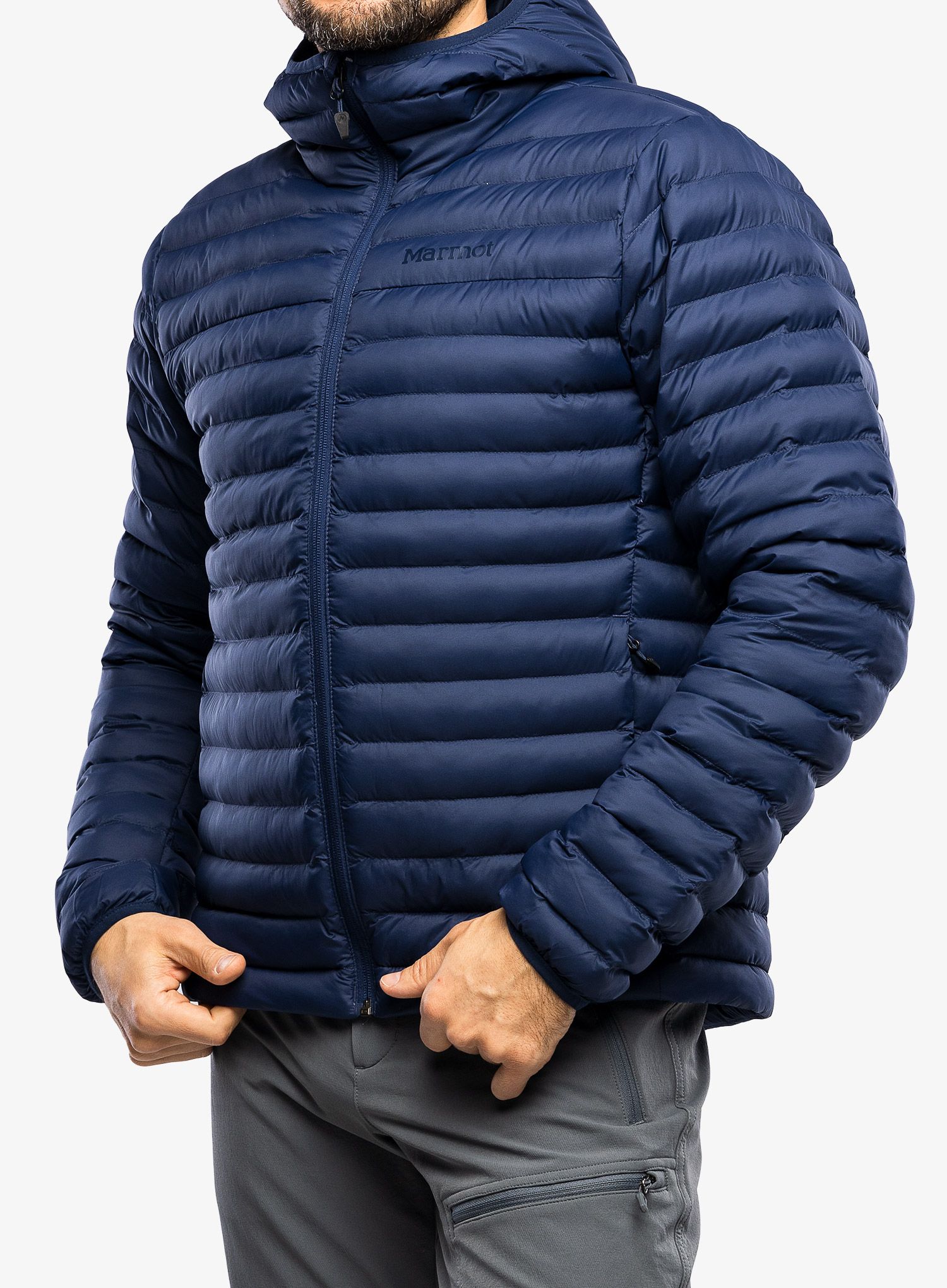 Sintetična jakna Marmot Echo Featherless Hoody - arctic nvy 