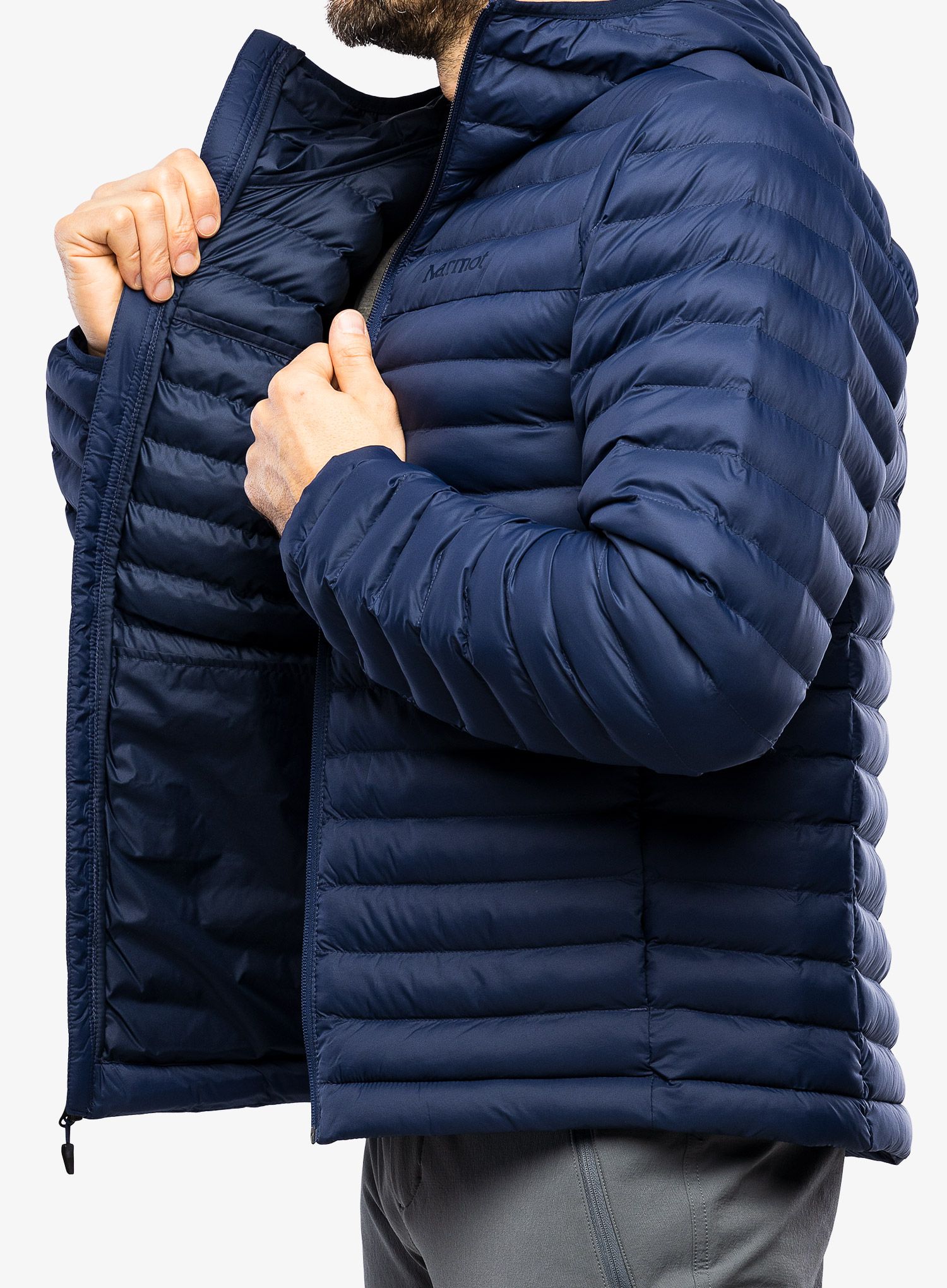 Sintetična jakna Marmot Echo Featherless Hoody - arctic nvy 