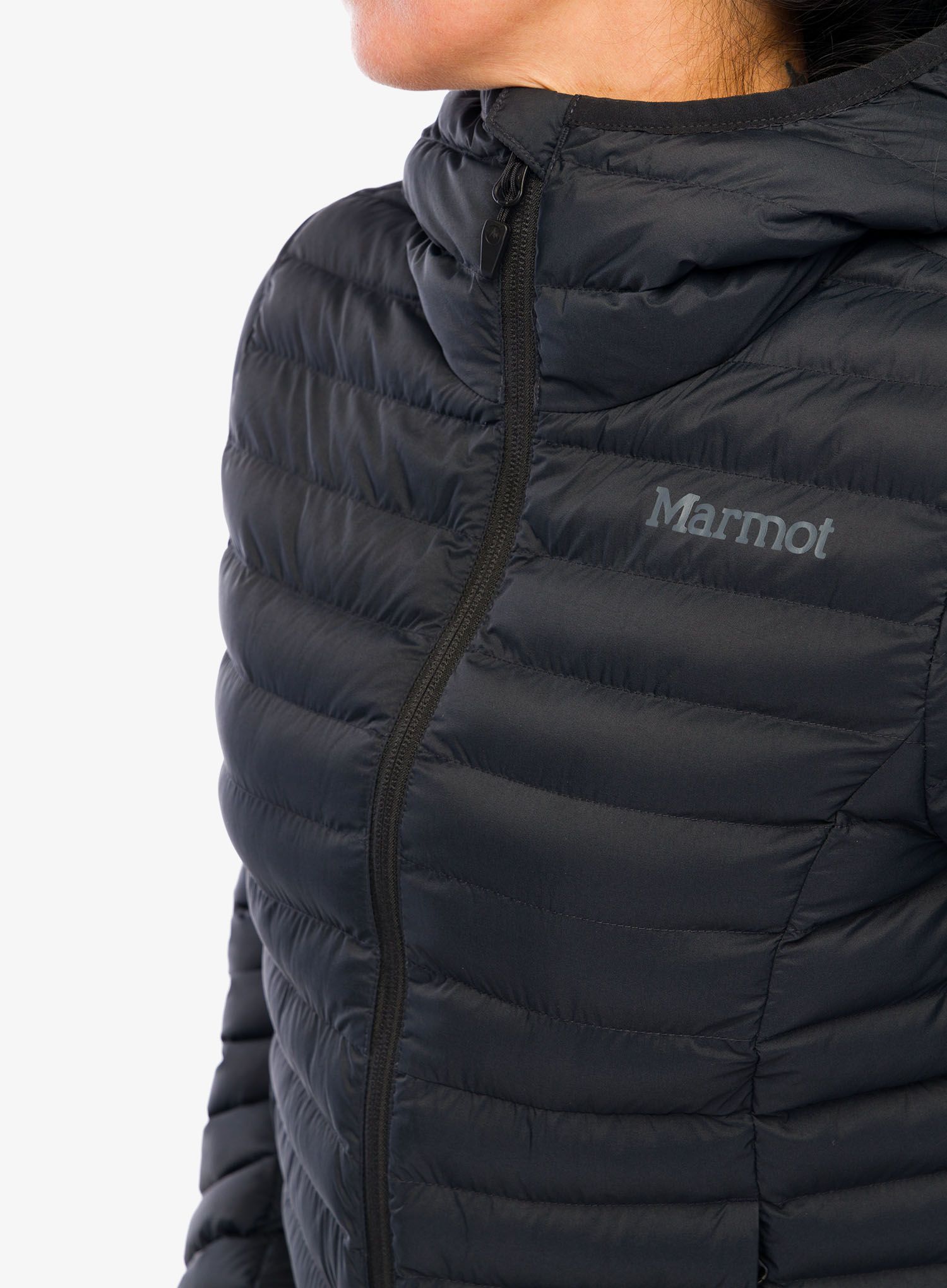Ženska sintetična jakna Marmot Echo Featherless Hoody - black/black
