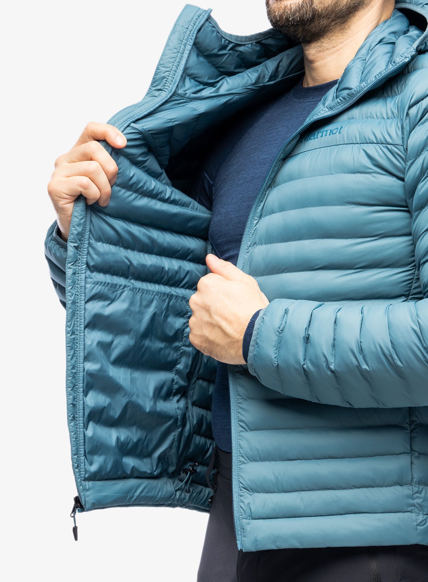 Sintetična jakna Marmot Echo Featherless Hoody - moon river