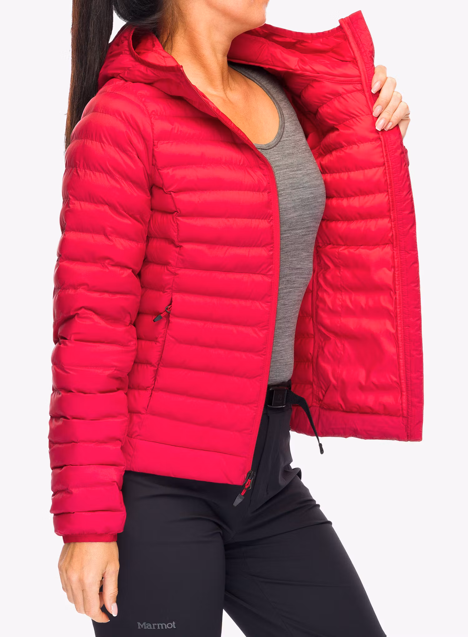 Ženska sintetična jakna Marmot Echo Featherless Hoody - team red
