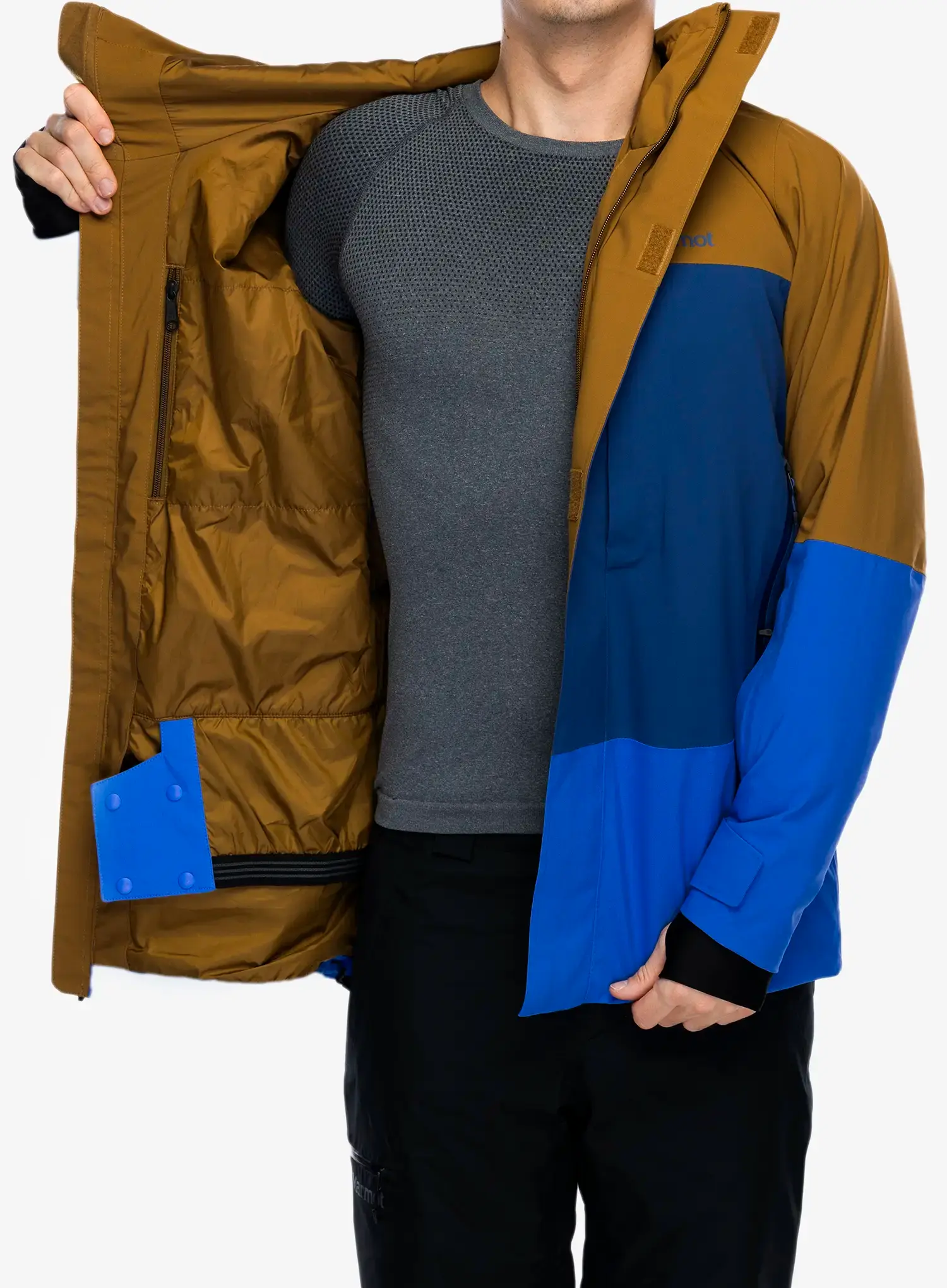 Smučarska jakna Marmot Elevation Jacket - hazel/twilight blue/trail blue