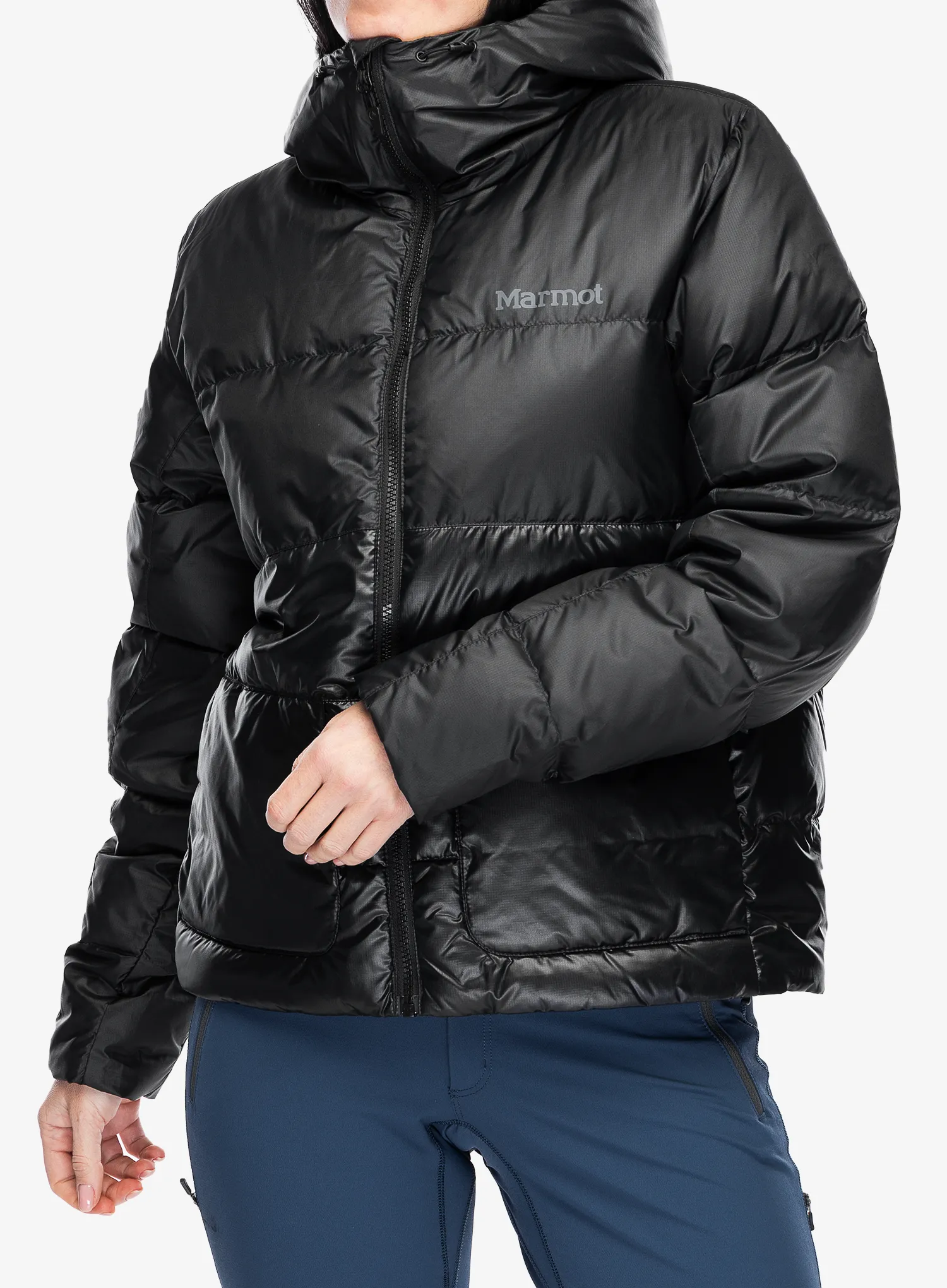Ženska puhovka Marmot Guides Down Hoody - black/black