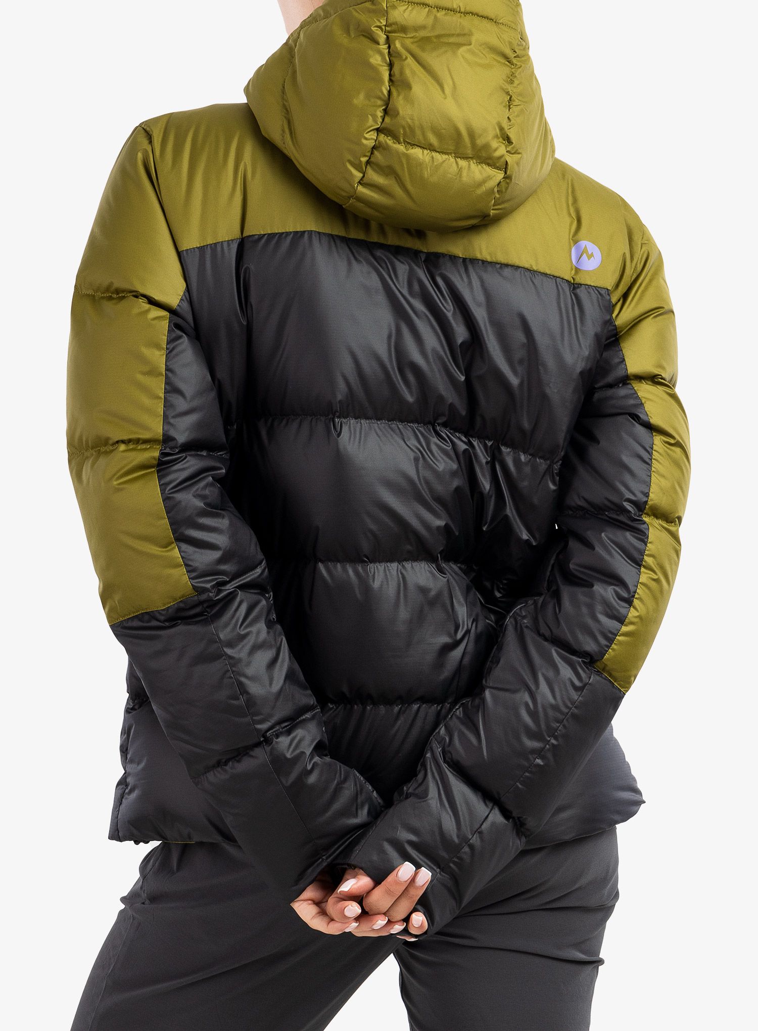 Ženska puhovka Marmot Guides Down Hoody - black/military green