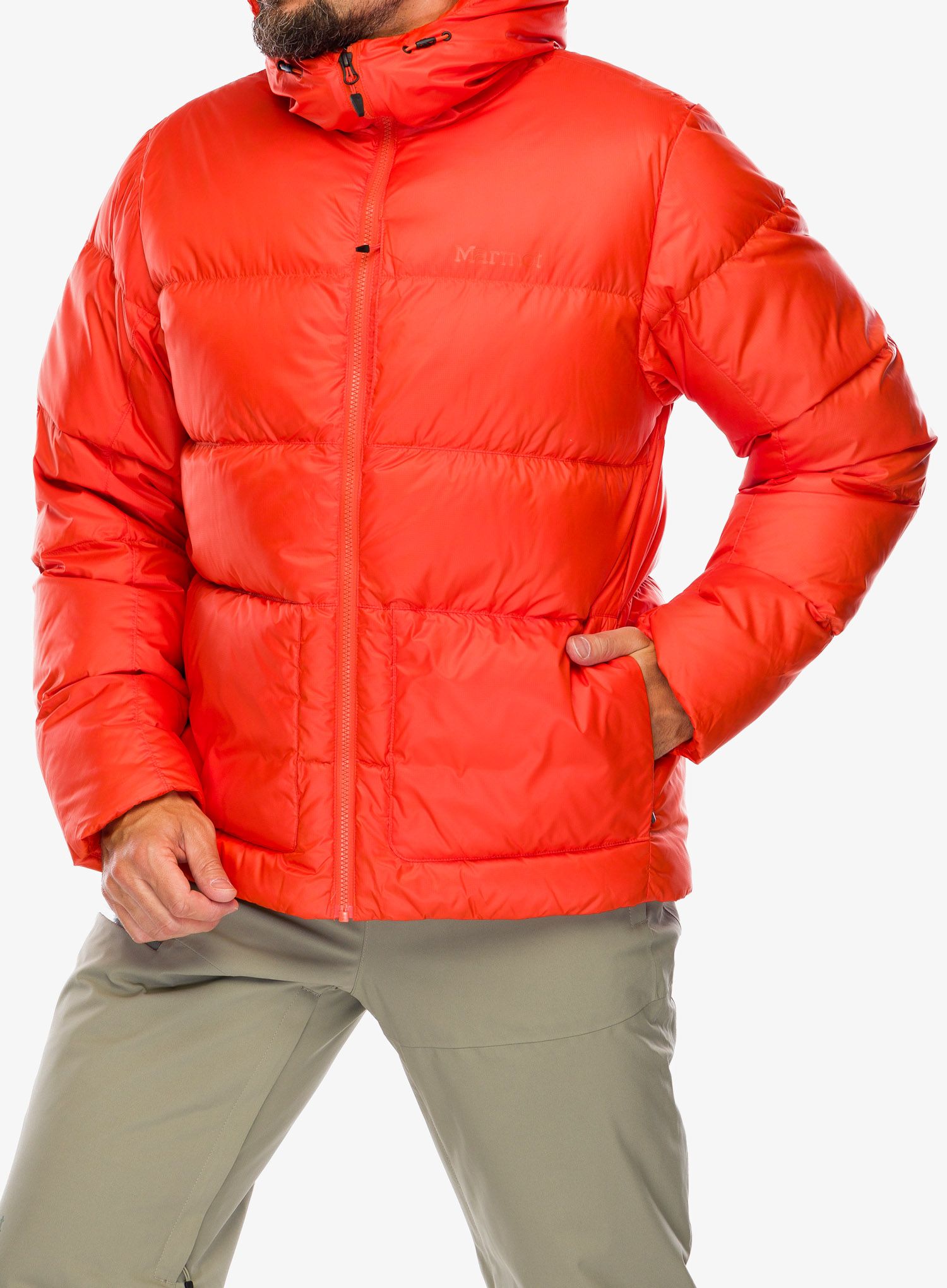 Puhovka Marmot Guides Down Hoody - flame