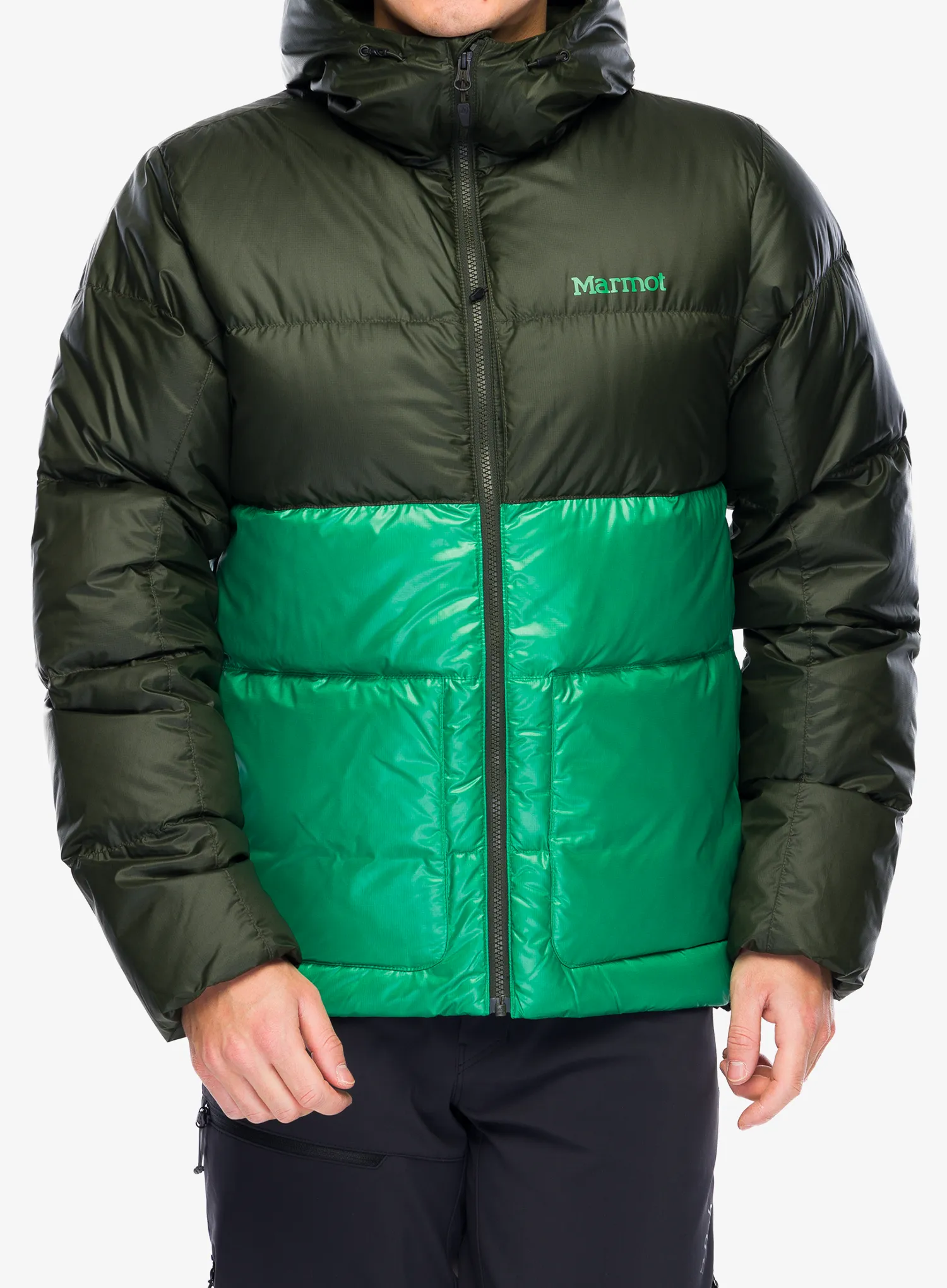 Puhovka Marmot Guides Down Hoody - rosin green/clover