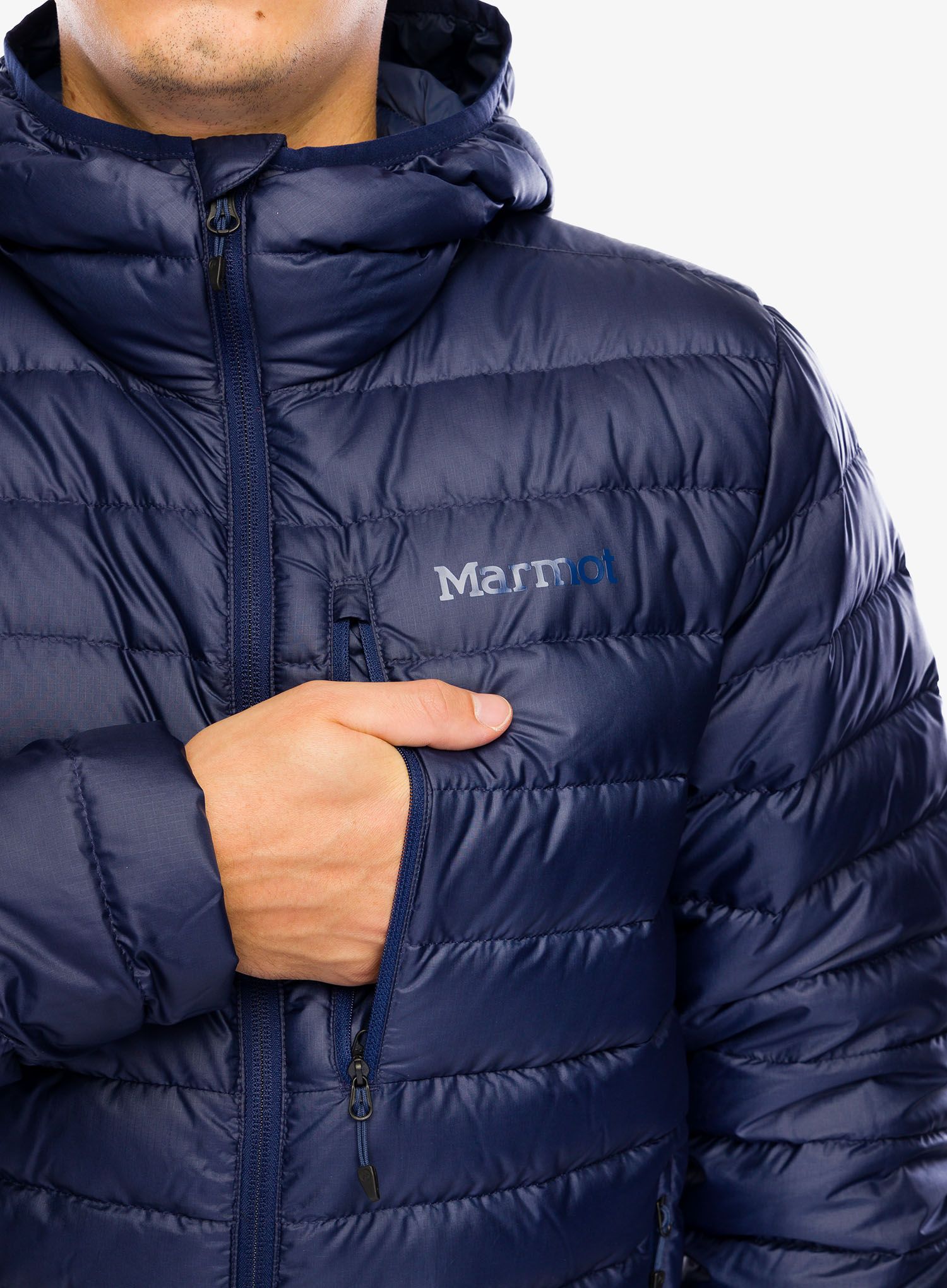 Puhovka Marmot Highlander Hoody - arctic navy